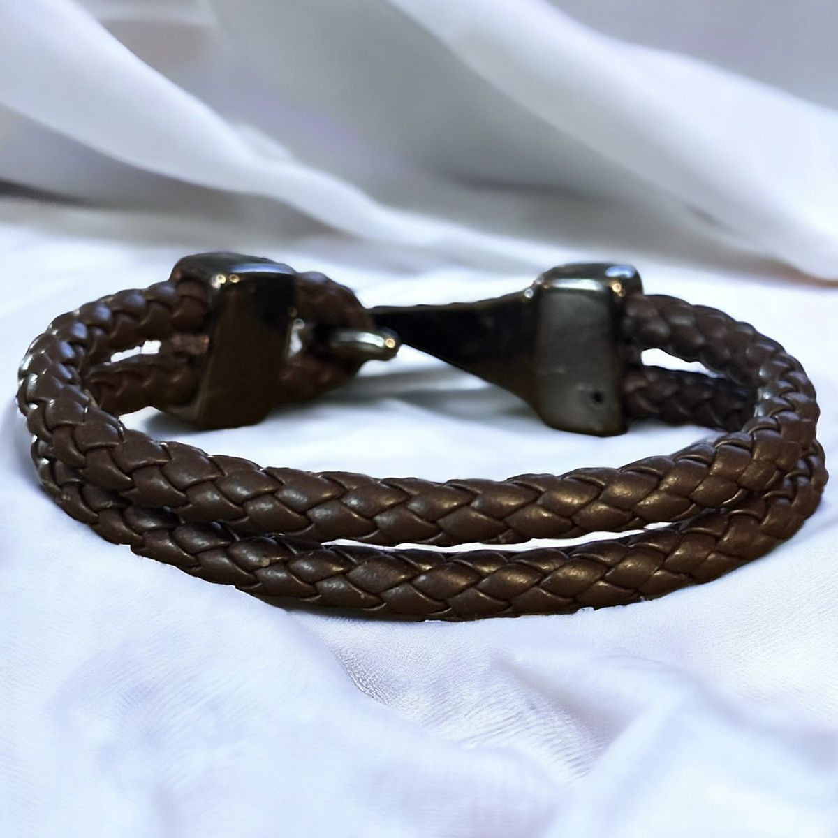 Other Brown double braided leather bracelet Size ONE SIZE - 1 Thumbnail