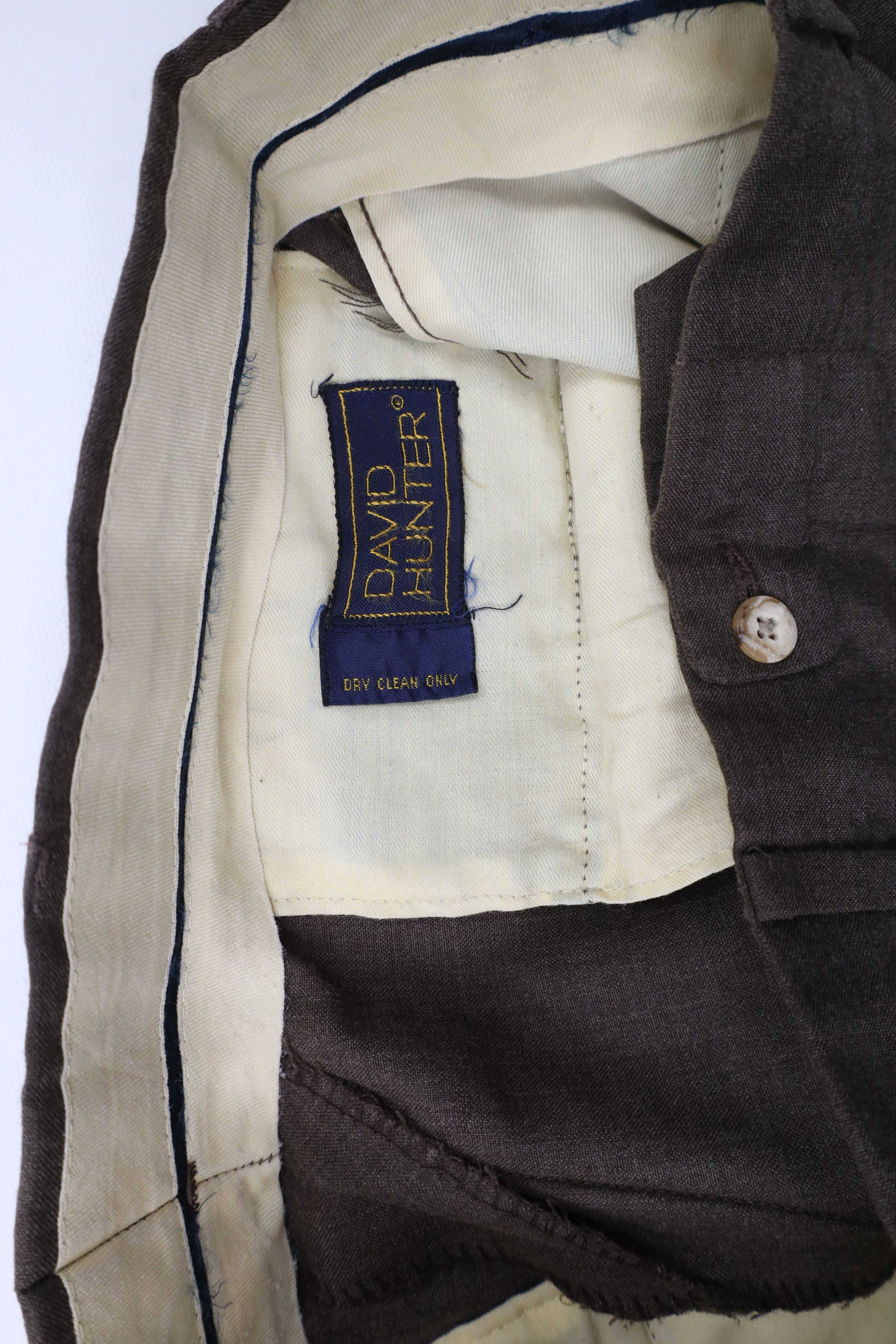 Vintage Vintage 70s Streetwear Wool Wide Leg Chino Pants Brown Size US 30 / EU 46 - 9 Thumbnail