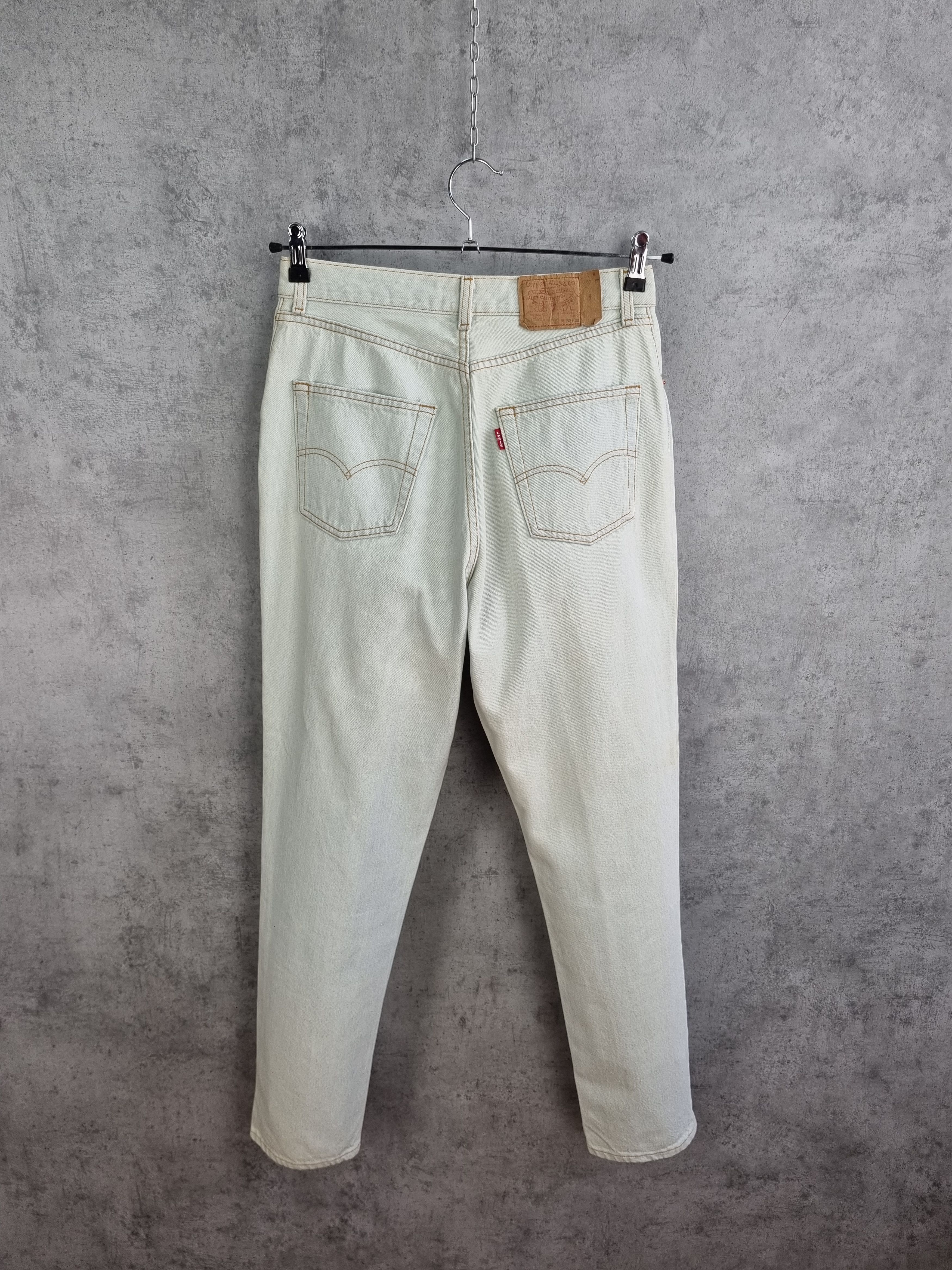 Levi's × Levi's Vintage Clothing 90s Levis France Made Cool Faded Unique Denim Jeans Size US 31 - 21 Thumbnail