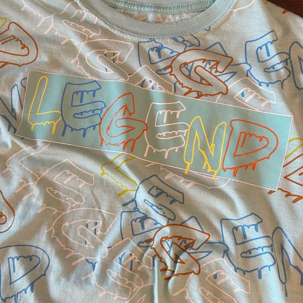 Designer Men’s unique T-shirt, in a light blue color - NWOT Size US L / EU 52-54 / 3 - 2 Thumbnail