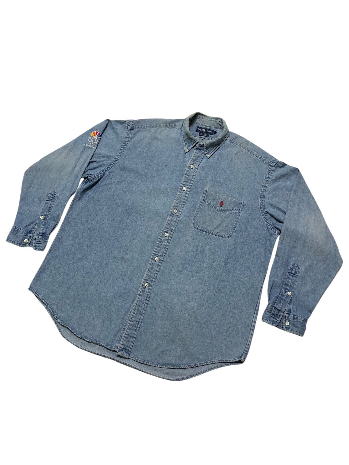 Denim & Supply Ralph Lauren × Polo Ralph Lauren × Vintage Vintage Polo Ralph Lauren Denim Jacket Size US L / EU 52-54 / 3 - 1 Thumbnail