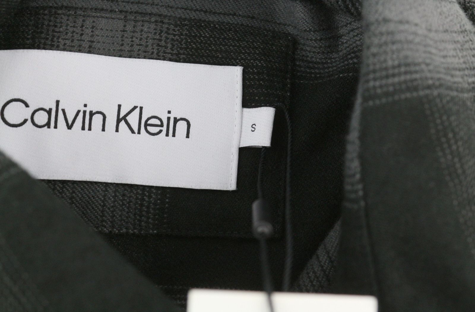 Calvin Klein TWILL FLEECE CHECK S Black Overshirt Snap Buttons 84935 Size US S / EU 44-46 / 1 - 10 Thumbnail