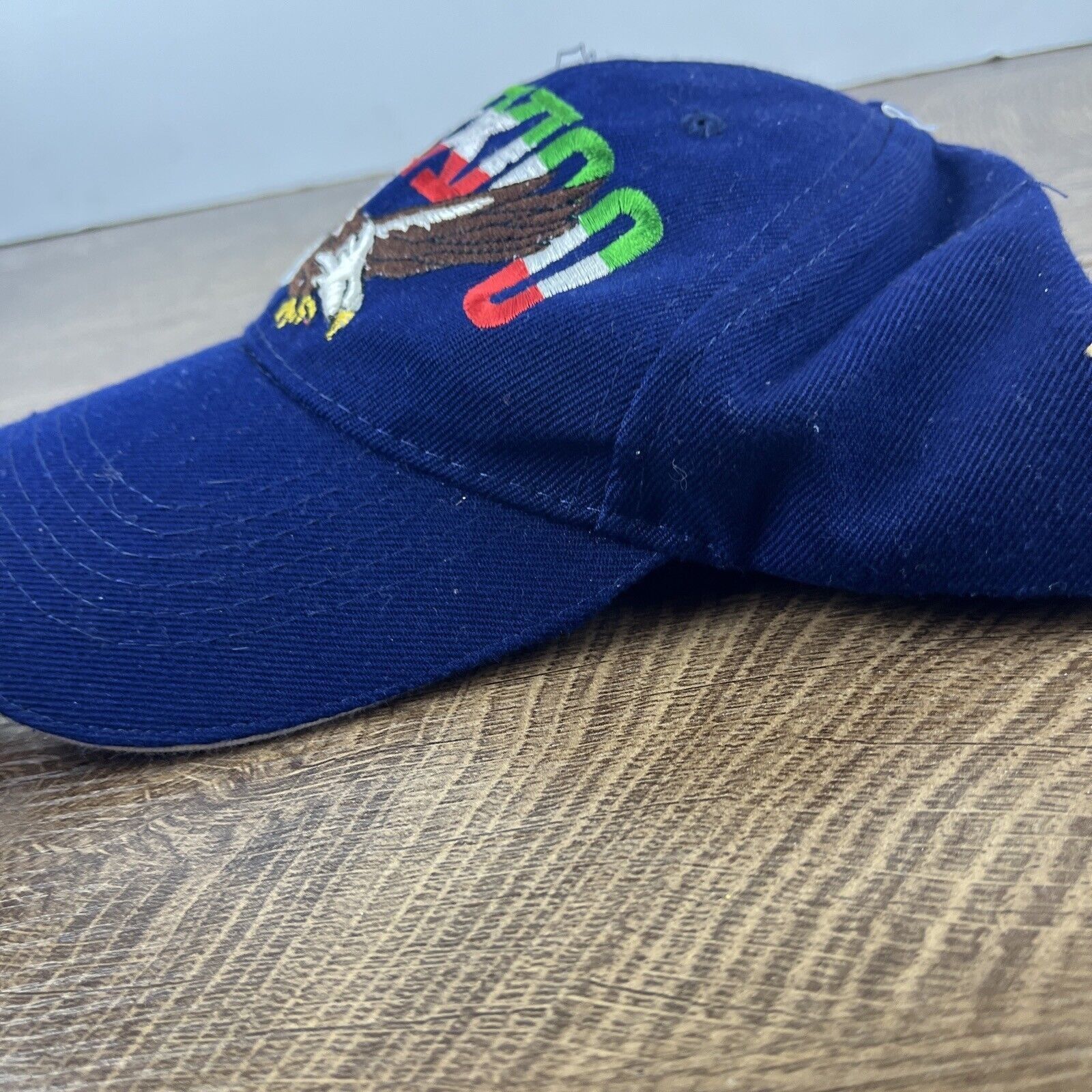 Other Mexico Hat Bald Eagle Mexico Blue Hat Adjustable Adult Size Size ONE SIZE - 7 Thumbnail