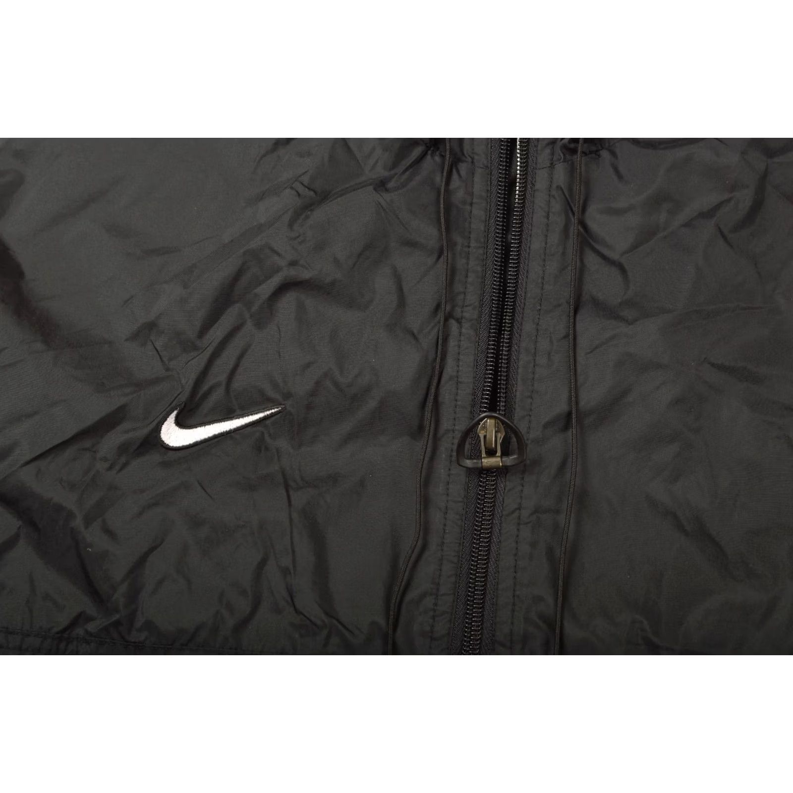Nike Nike Team Vintage Nylon Anorak Windbreaker Jacket M Black Mens Size US M / EU 48-50 / 2 - 2 Thumbnail