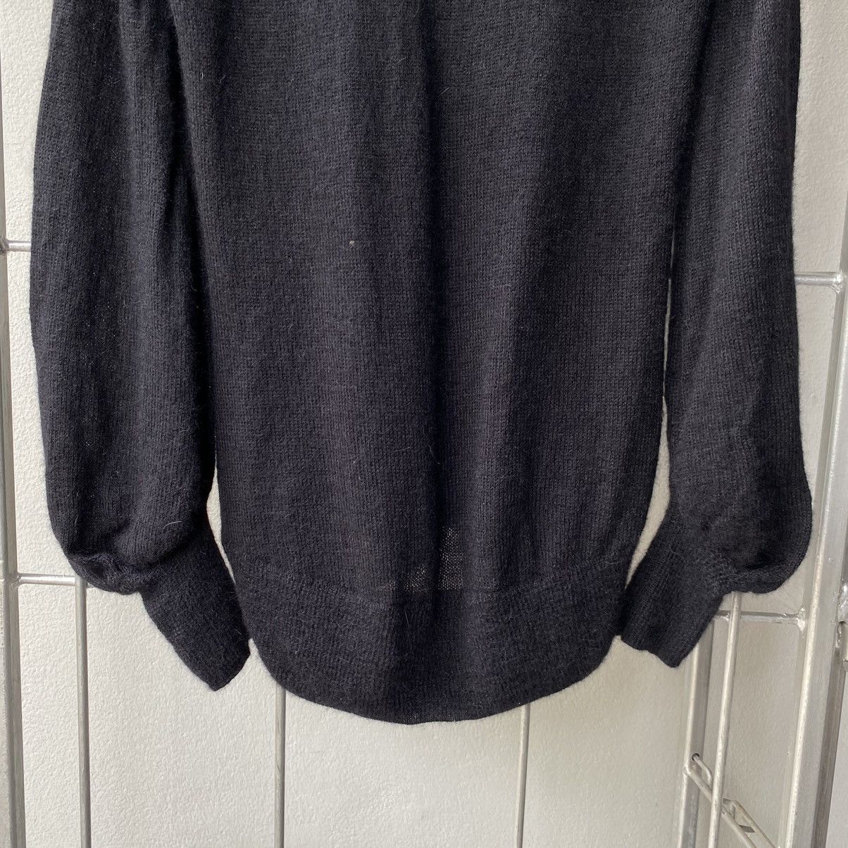 Tsumori Chisato TSUMORI CHISATO Black Soft Mohair V-Neck Knit Sweater Size XS / US 0-2 / IT 36-38 - 6 Thumbnail