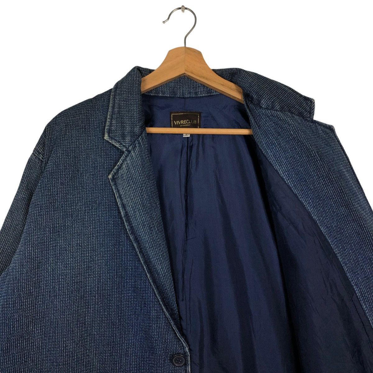 Issey Miyake 🔥90’s Vivreclub Issey Miyake Japan Denim Jacket Work Size US L / EU 52-54 / 3 - 9 Thumbnail