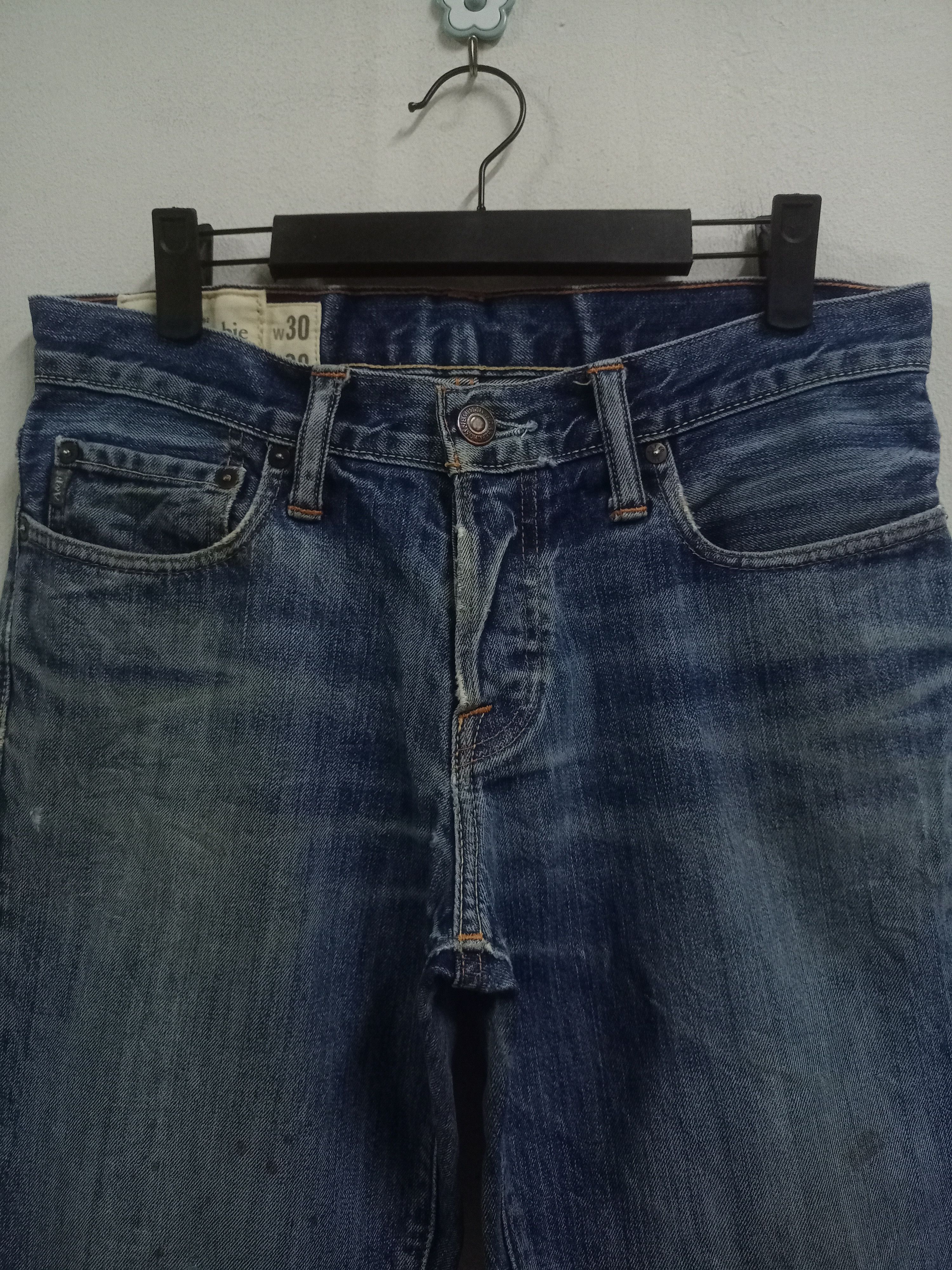 Abercrombie & Fitch Vintage Abercrombie Blue Wash Straight Leg Jeans 32x32 Size US 32 / EU 48 - 4 Thumbnail