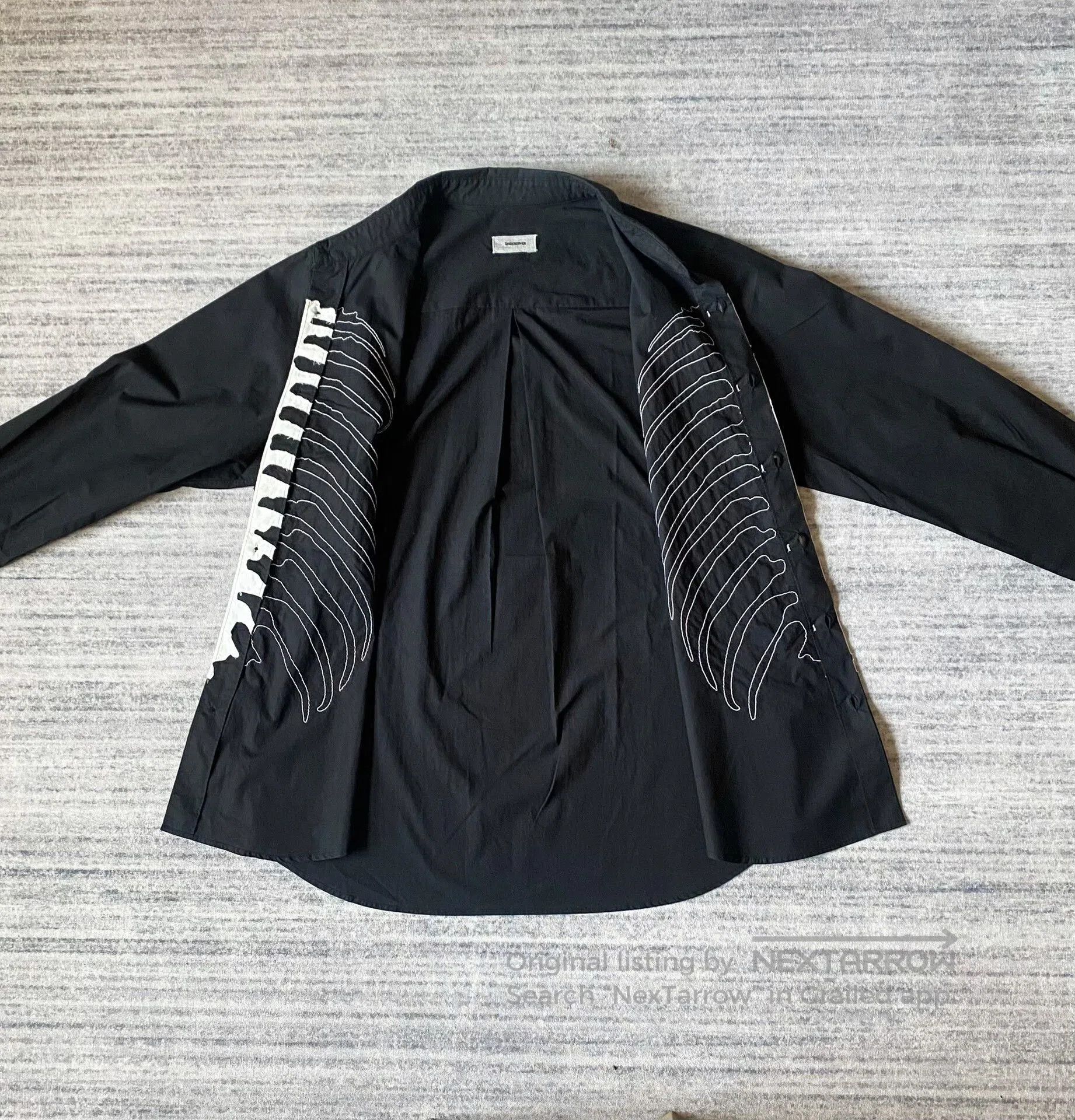 Undercover Undercover Skeleton Embroidered Long Sleeve Shirt. Size US M / EU 48-50 / 2 - 3 Thumbnail