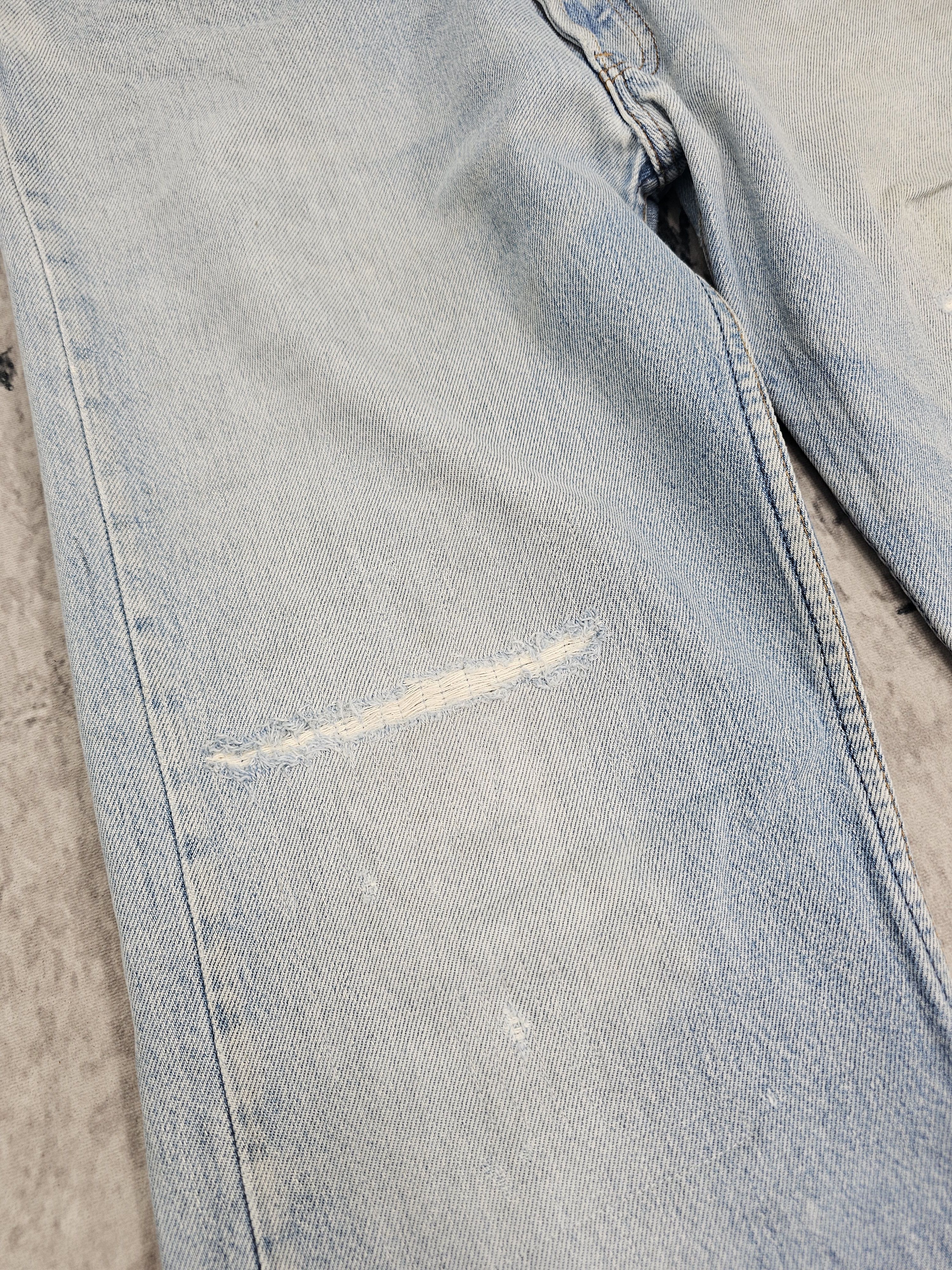 Levi's Vintage Clothing Vitg 90's LEVIS 501 Faded Made In Usa Ripped Jeans L0529 Size US 36 / EU 52 - 5 Thumbnail