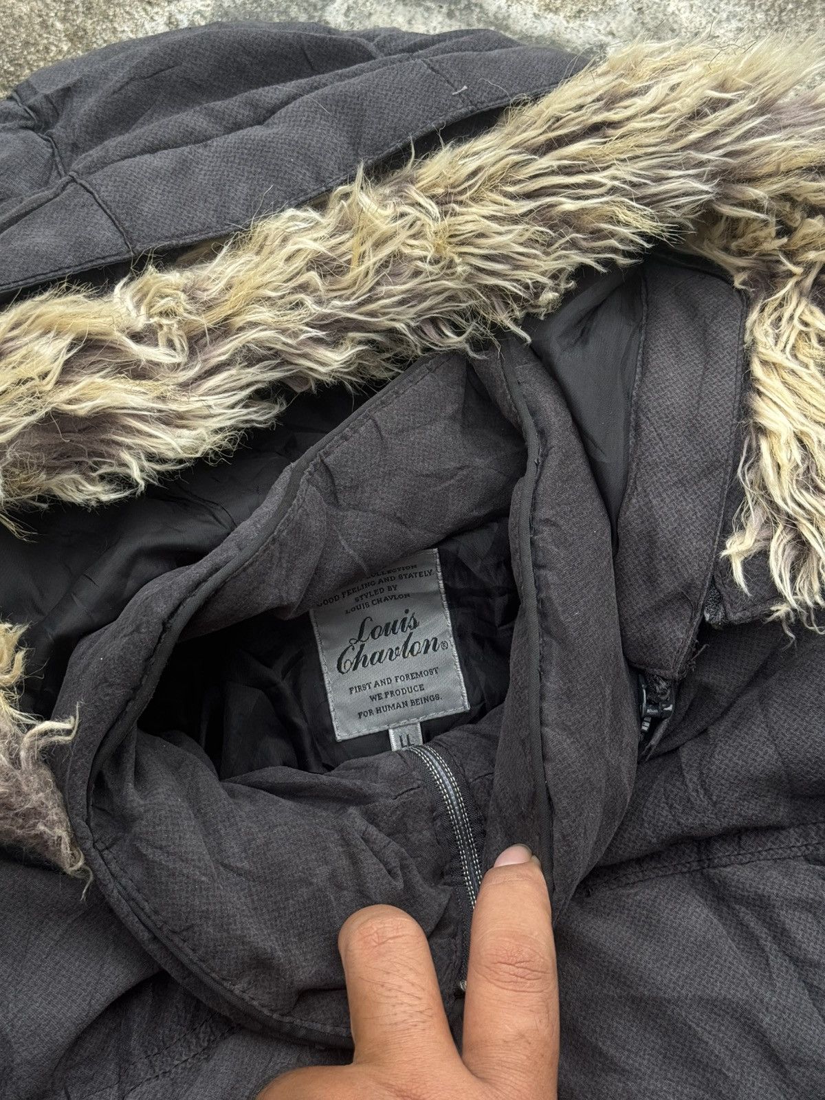GOSTAR DE FUGA × Japanese Brand × Le Grande Bleu (L.G.B.) Faux Fur Louis Chavlon Japanese Puffer Jacket Lgb Style Size US M / EU 48-50 / 2 - 4 Thumbnail