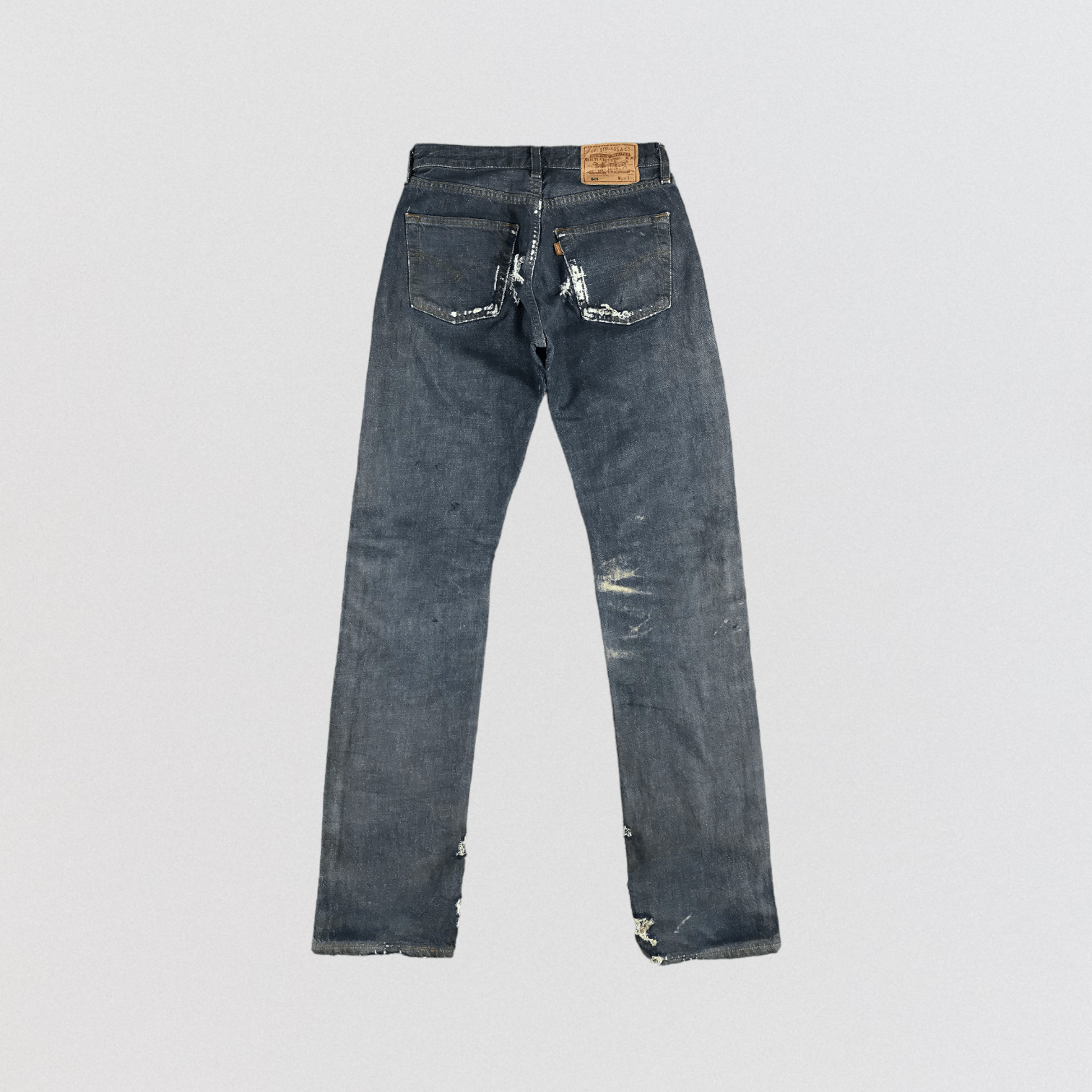 Levi's 90s Vintage Ripped Levis 501 Jeans-JM2674 Size US 28 / EU 44 - 2 Thumbnail