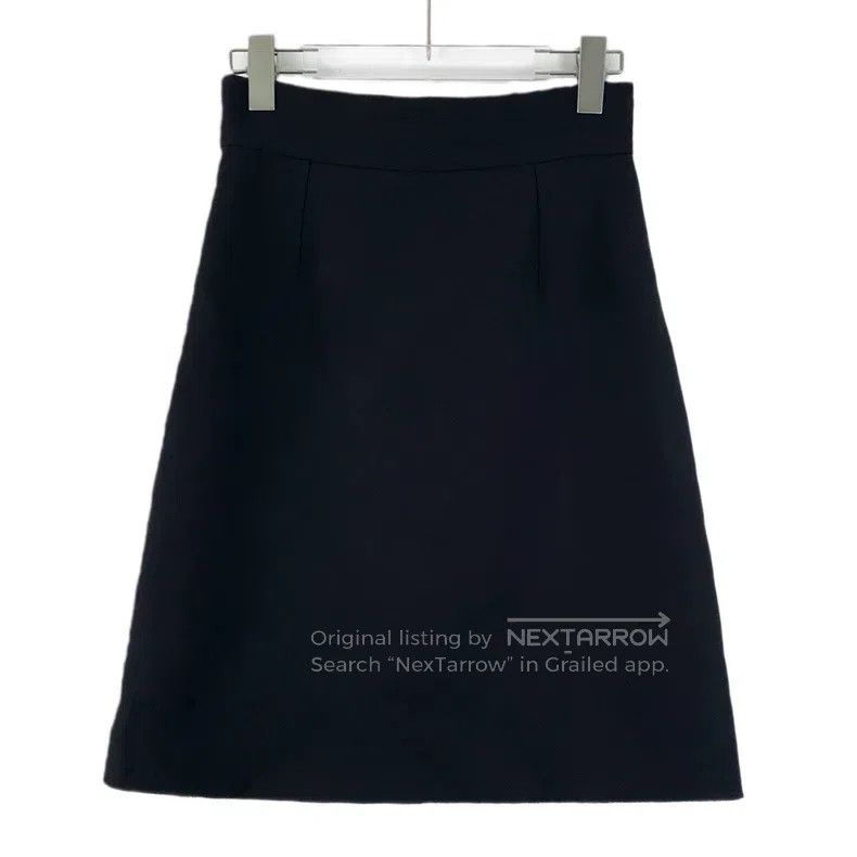 Gucci Gucci Black logo wool casual skirt short skirt Size 25" / US 0 / IT 36 - 2 Thumbnail