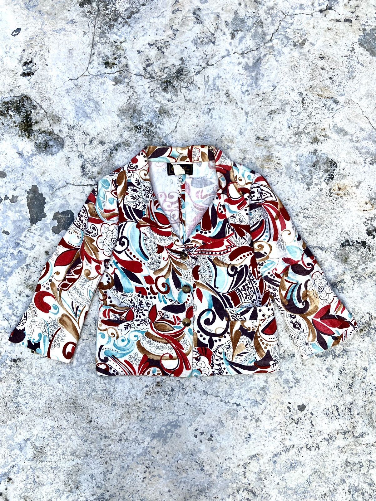 Loro Piana Loro piano women blazer Italian designer floris full print Size M / US 6-8 / IT 42-44 - 2 Thumbnail