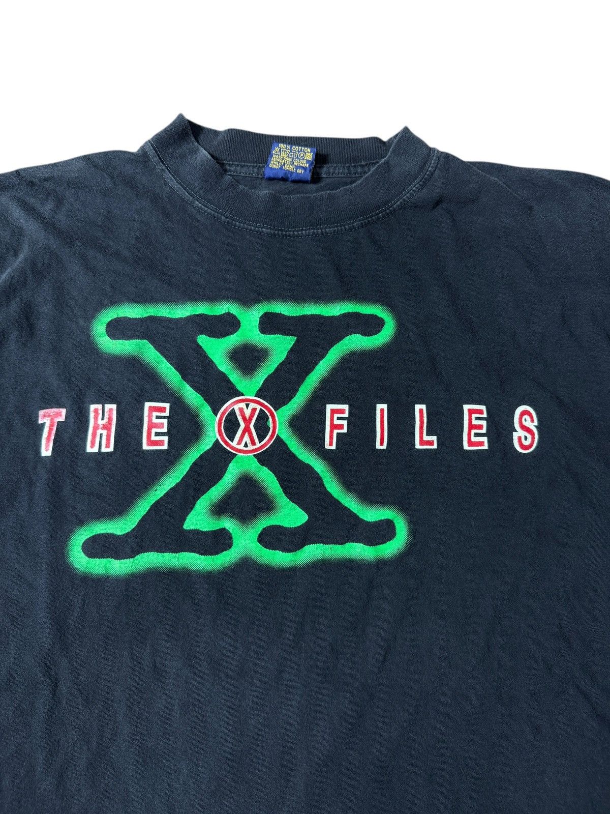 Vintage *RARE* 90s VINTAGE THE X FILES TV SERIES BLACK TEE XL Size US XL / EU 56 / 4 - 2 Thumbnail