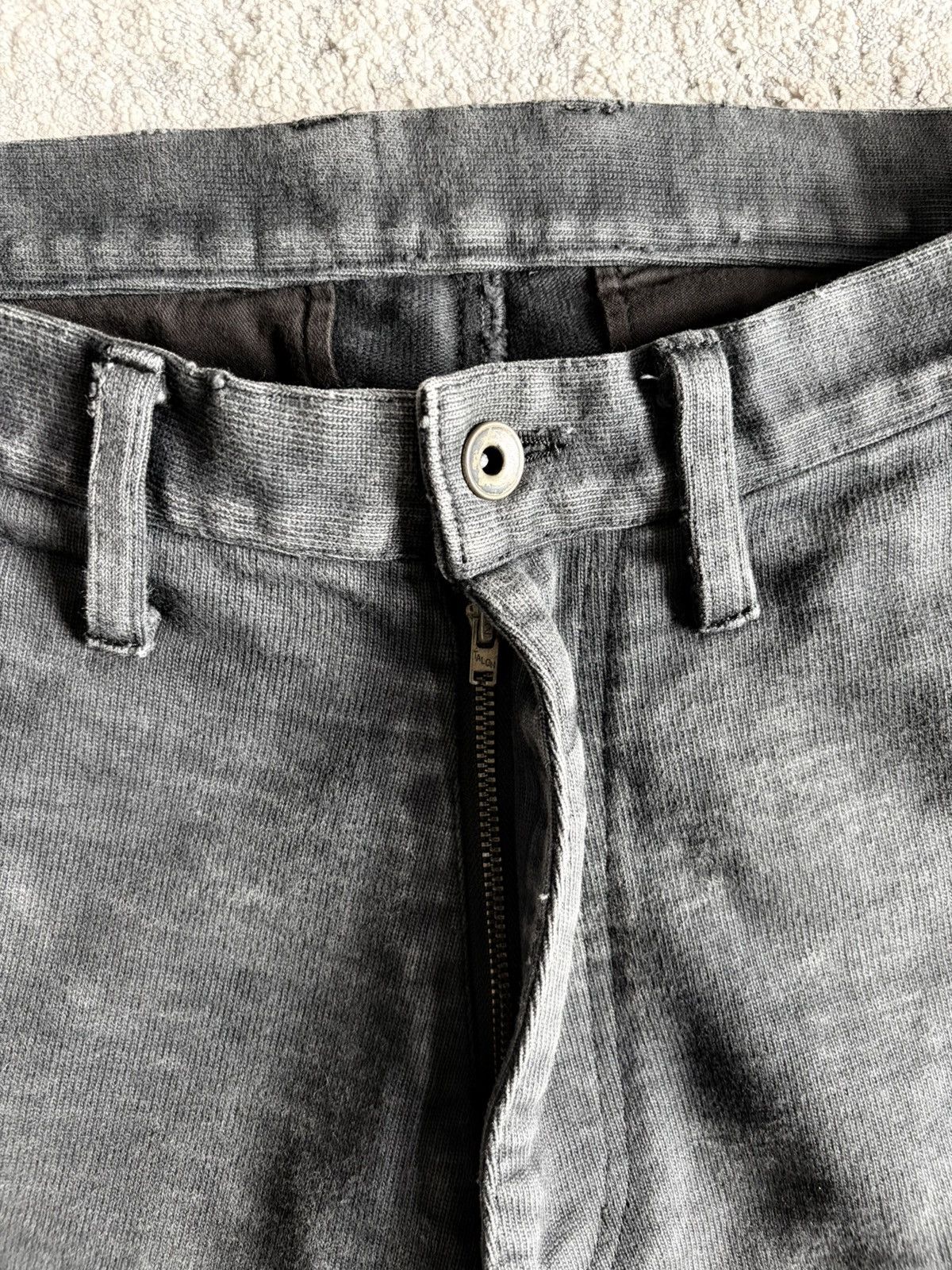Japanese Brand Acanthus - Charcoal Curve Leg Cutoff Denim Size US 30 / EU 46 - 5 Thumbnail