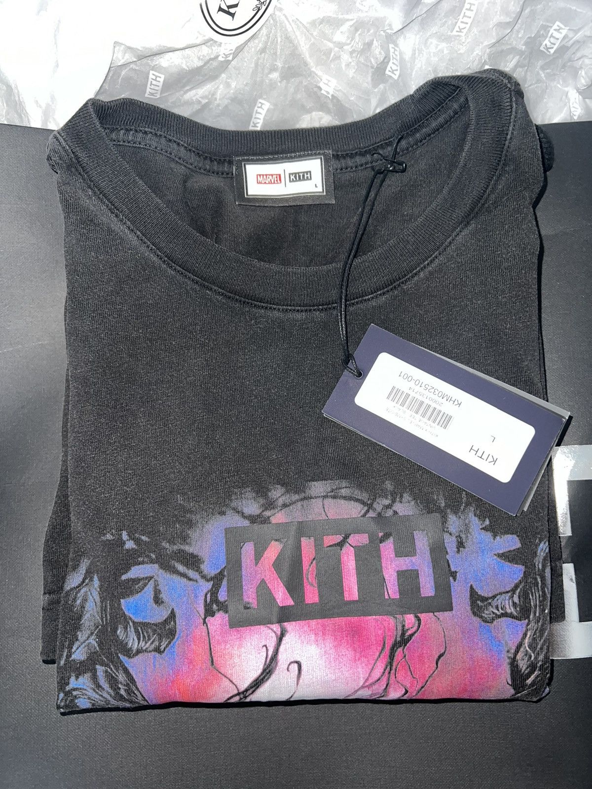 Kith × Marvel Comics Kith x Marvel Symbiote Vintage Tee Black Size US L / EU 52-54 / 3 - 5 Thumbnail