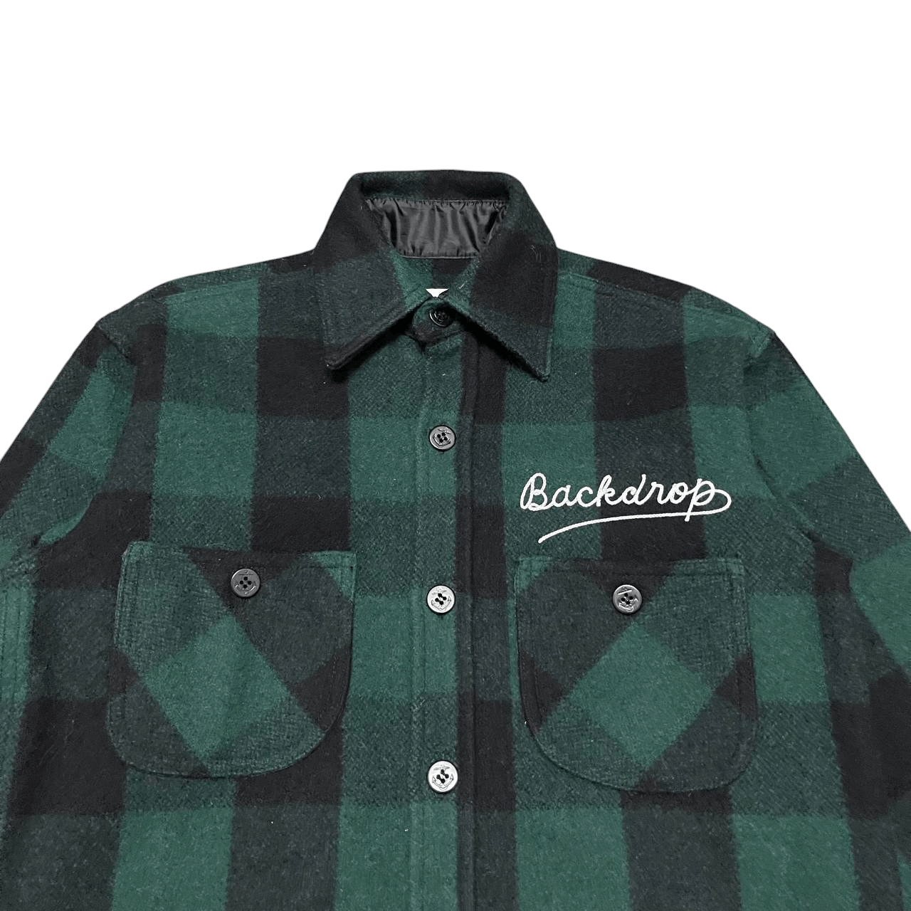 Japanese Brand AW10 Back Drop Wool Flannel Jacket Plaid Size US M / EU 48-50 / 2 - 2 Thumbnail