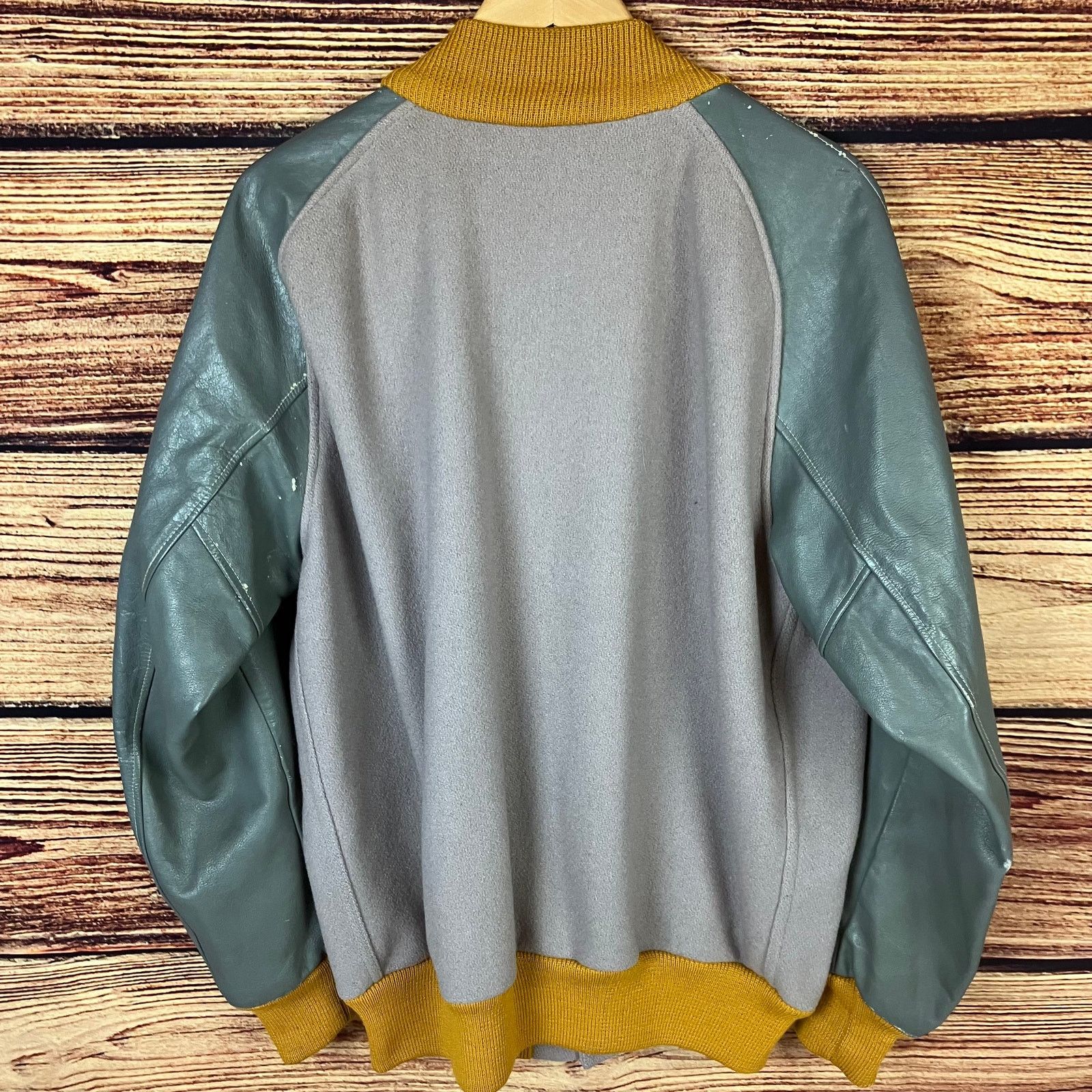 Vintage Vintage 1960s Lasley Knitting Co. Wool Varsity Jacket Size US L / EU 52-54 / 3 - 7 Thumbnail