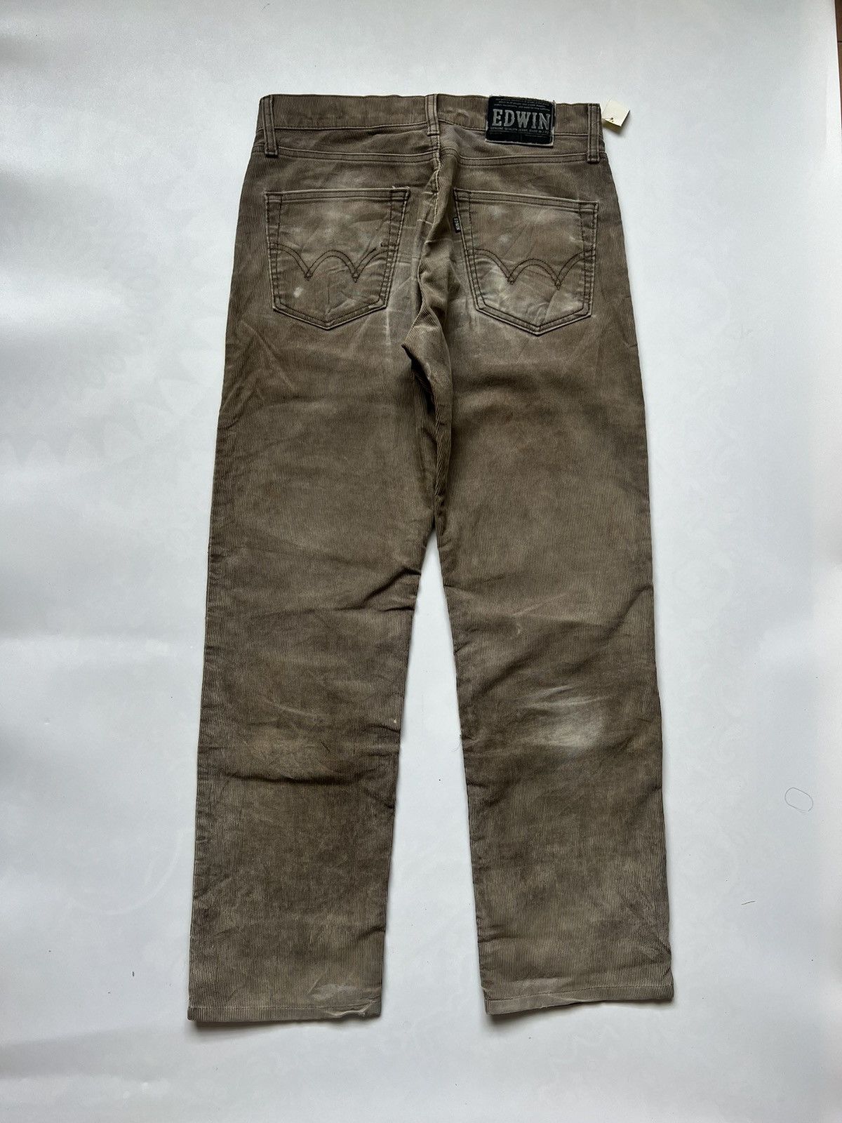 Edwin Edwin 503 Brown Wash Corduroy Pants Size US 31 - 2 Thumbnail