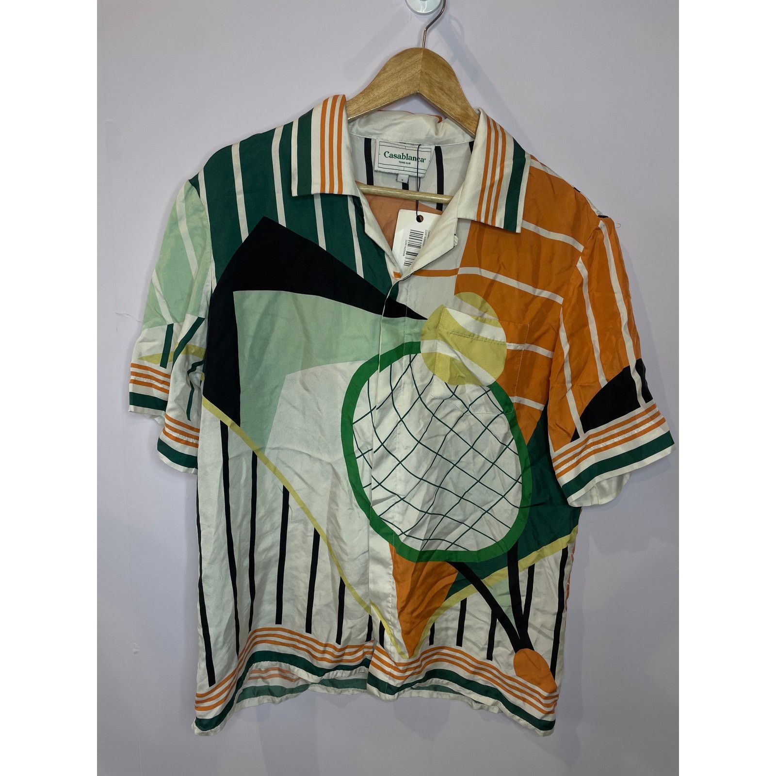 Casablanca Casablanca Silk Button Up Green Multi Used Small Size US S / EU 44-46 / 1 - 1 Thumbnail