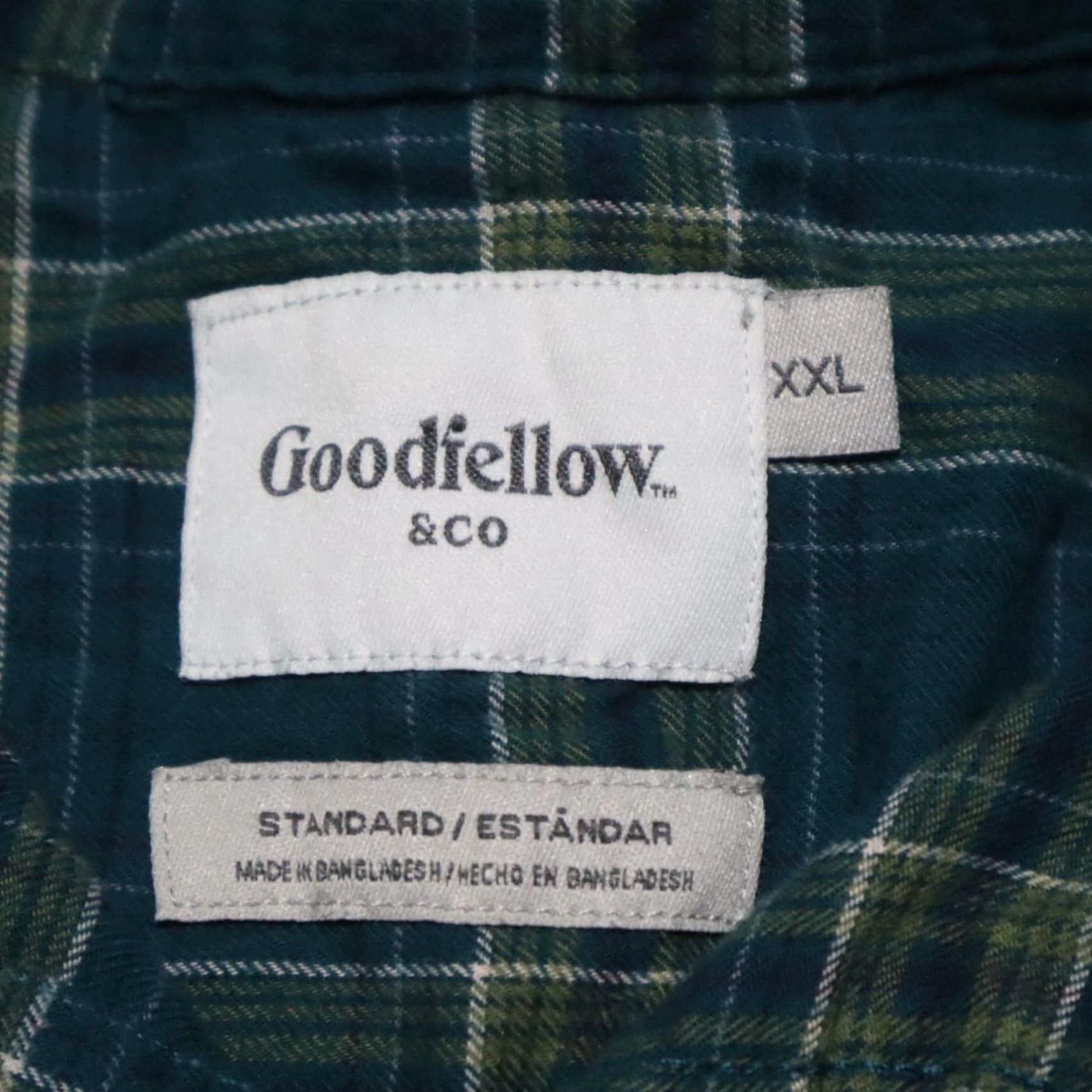 Vintage Goodfellow & Co Blue Plaid Green Long Sleeve Button-Down Shirt Mens Size XXL 2XL Size US XXL / EU 58 / 5 - 3 Thumbnail