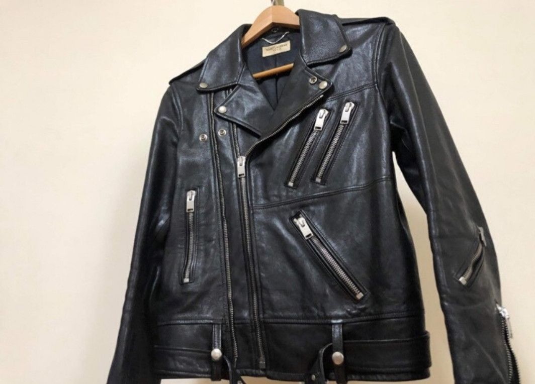 Saint Laurent Multi Zip Leather Jacket-2505