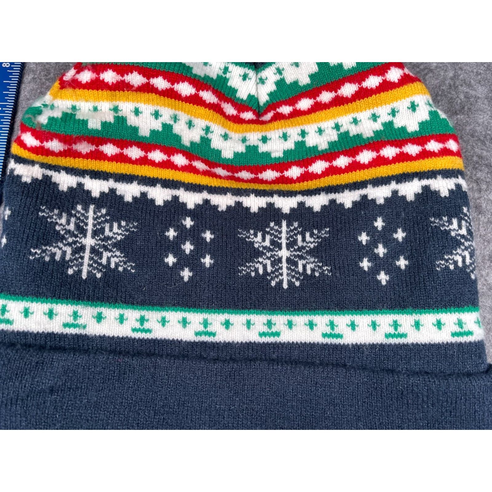 Vintage VINTAGE Capelli New York Beanie Toque Adult One Size Blue Fair Isle Knit Acrylic Winter Casual Outdoor Ski Mens Size ONE SIZE - 2 Thumbnail