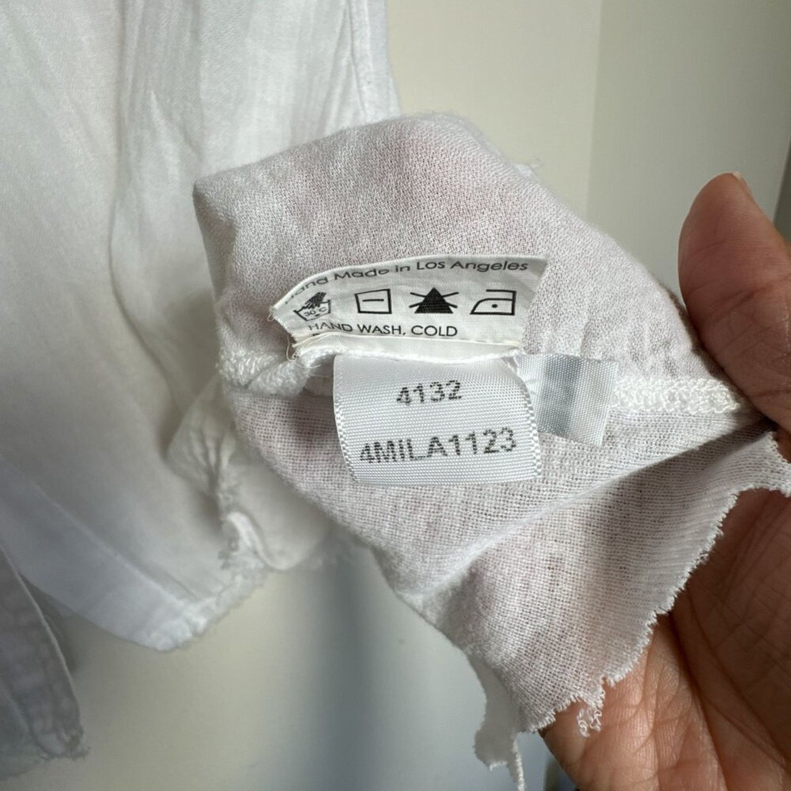 Enza Costa Enza Costa Italian Pima Cotton blend Shirt Raw Edge Hem sz M Size M / US 6-8 / IT 42-44 - 5 Thumbnail
