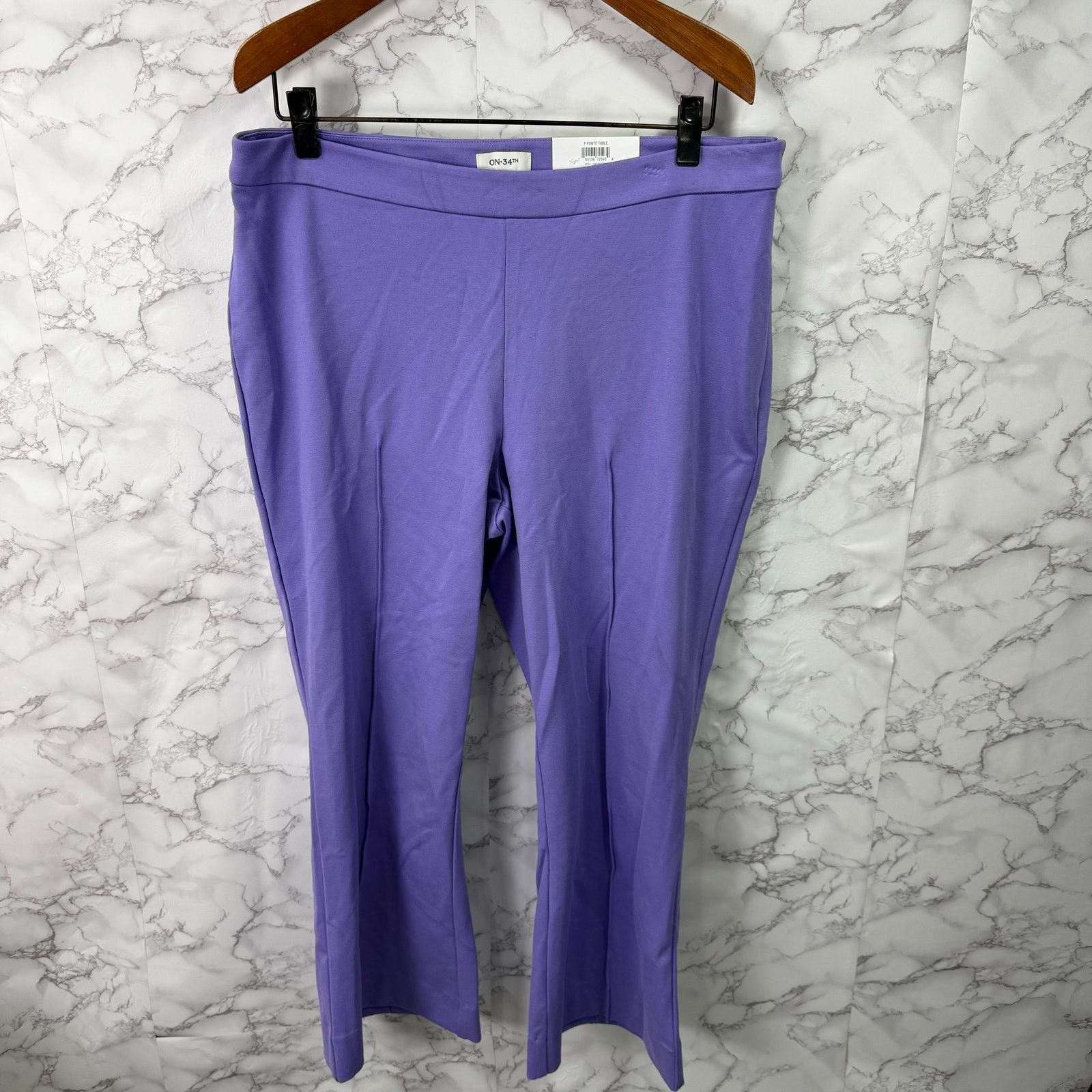 Macys On 34th Macys Women’s Pants sz 1X Purple NEW #G552 Size 39" - 2 Thumbnail