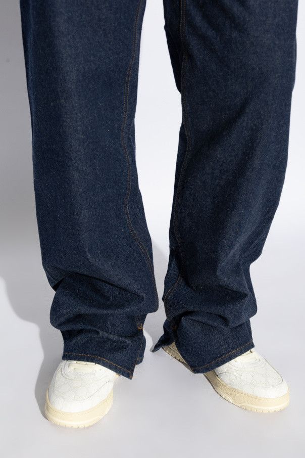 Gucci o1loc1c0426 816665 Men's Gucci Re-Web Sneakers in White Size US 8.5 / EU 41-42 - 2 Thumbnail