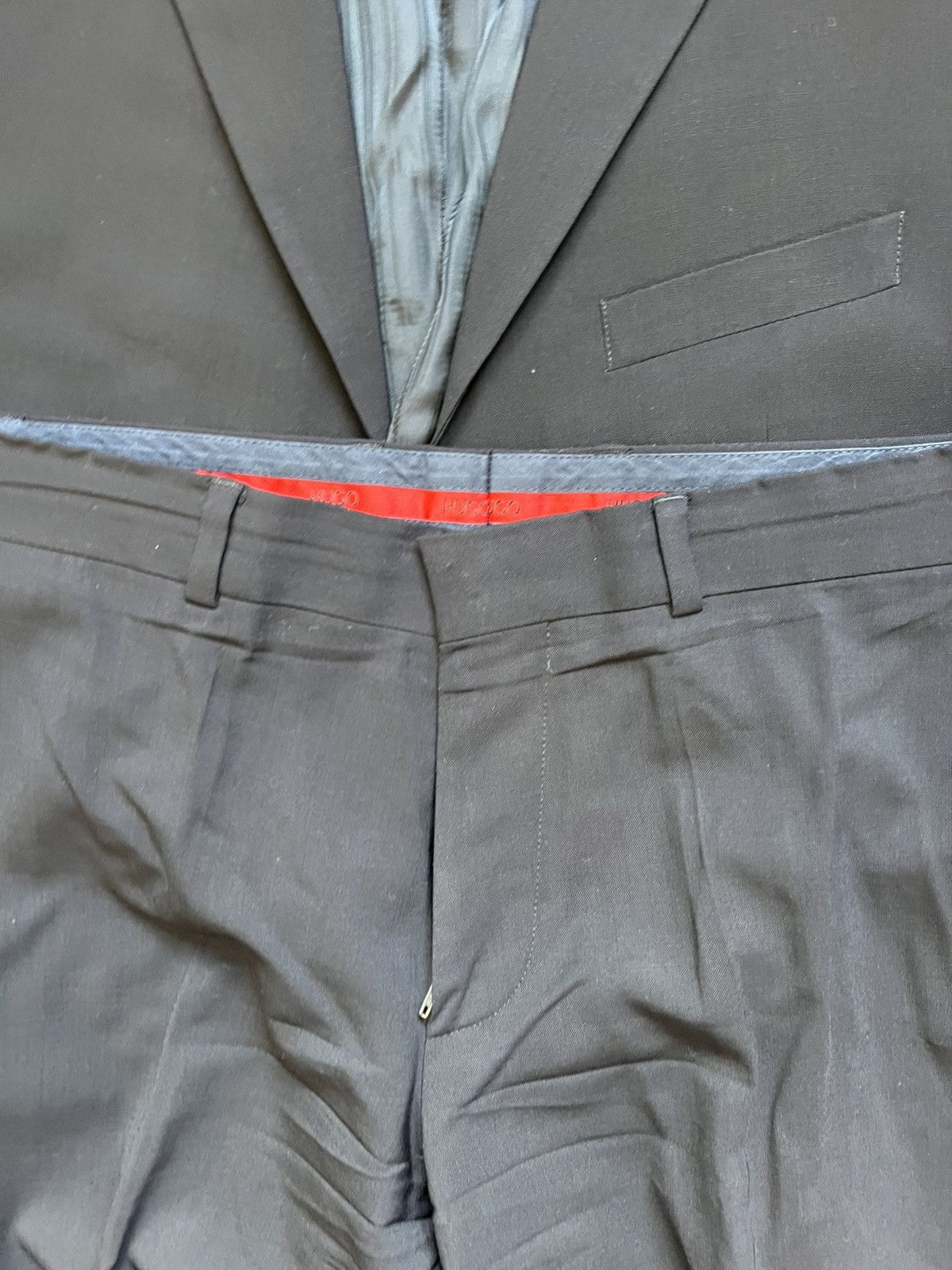 Hugo HUGO by Hugo Boss Black Suit Trousers Blazer Classic Formal Size 36R - 9 Thumbnail