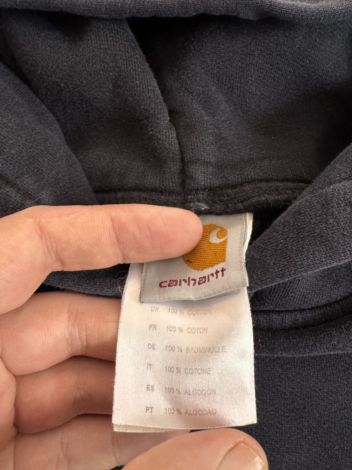 Carhartt Vintage Carhartt Black Hoodie Size US S / EU 44-46 / 1 - 3 Thumbnail