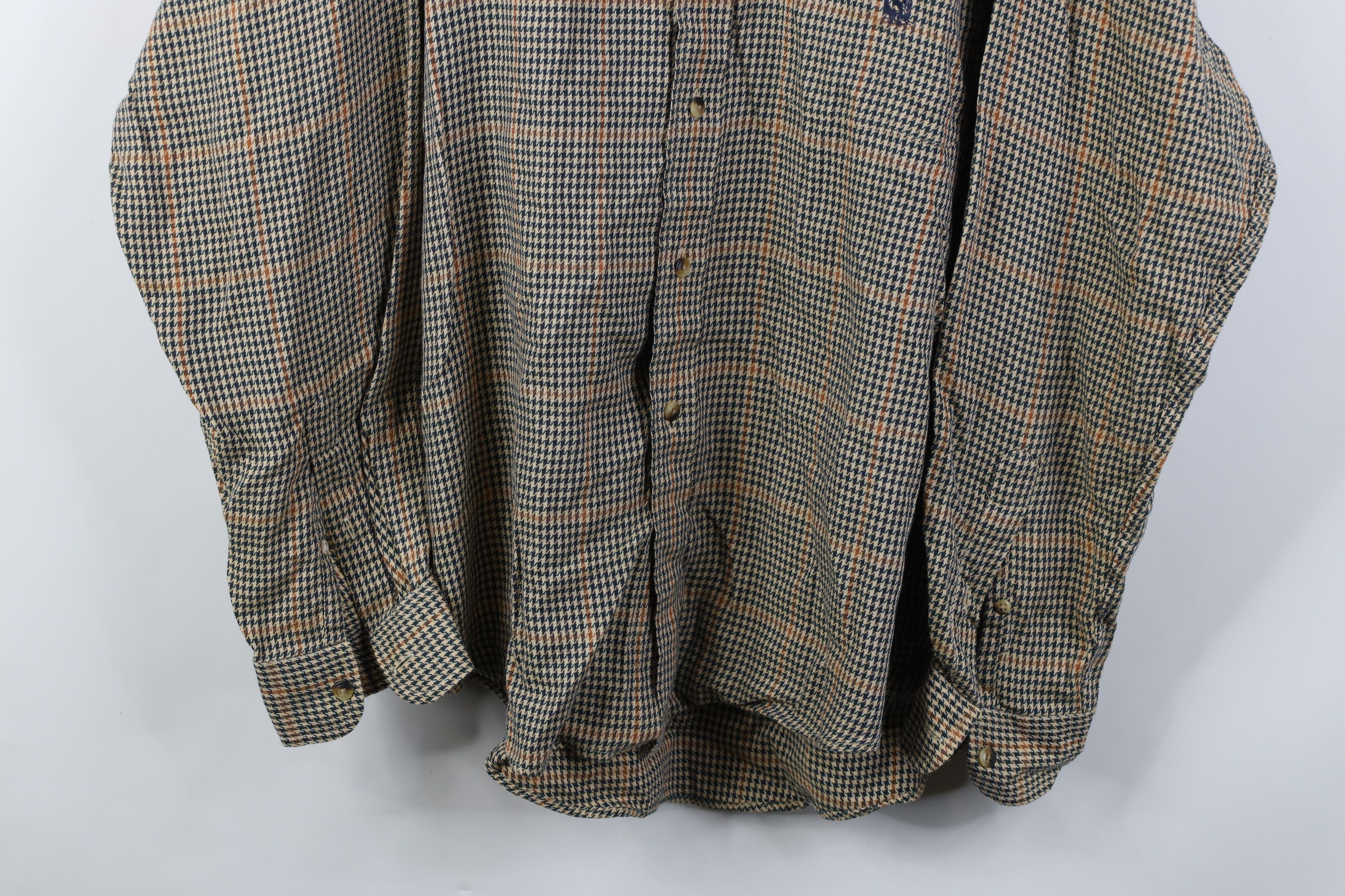 Nautica Vintage 90s Nautica Houndstooth Collared Button Down Shirt Size US L / EU 52-54 / 3 - 3 Thumbnail