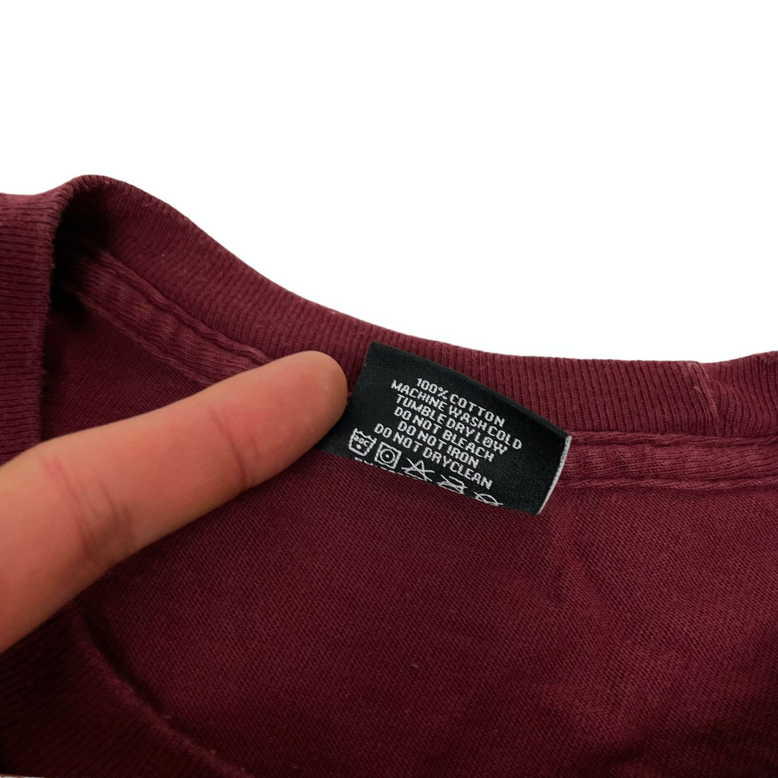 Stussy Stussy Men Maroon Cotton Long Sleeve Pullover T-Shirt Medium Size US M / EU 48-50 / 2 - 6 Thumbnail