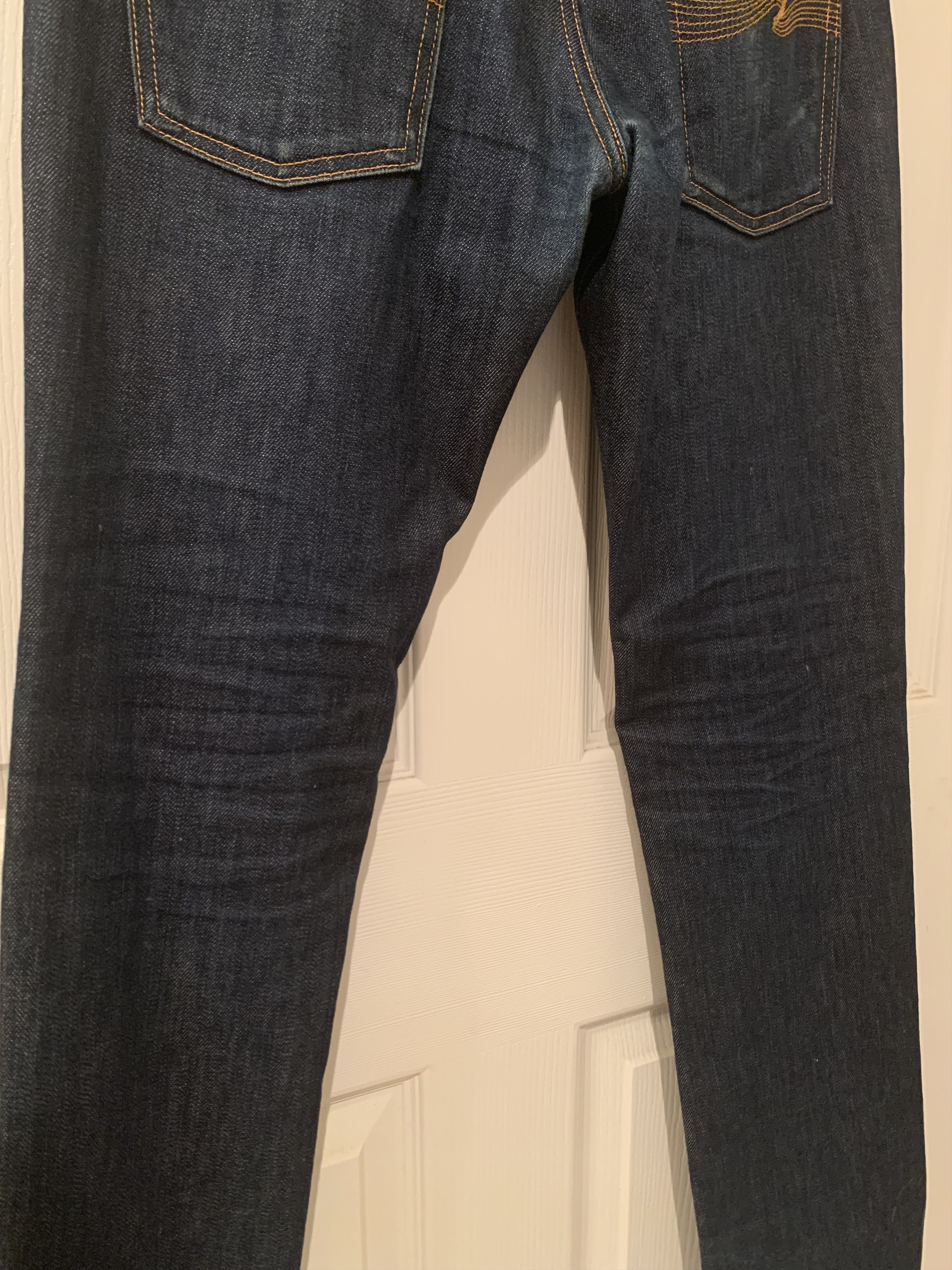 Nudie Jeans Nudie Thin Finn 31x34 Dark Wash Indigo Size US 31 - 10 Thumbnail
