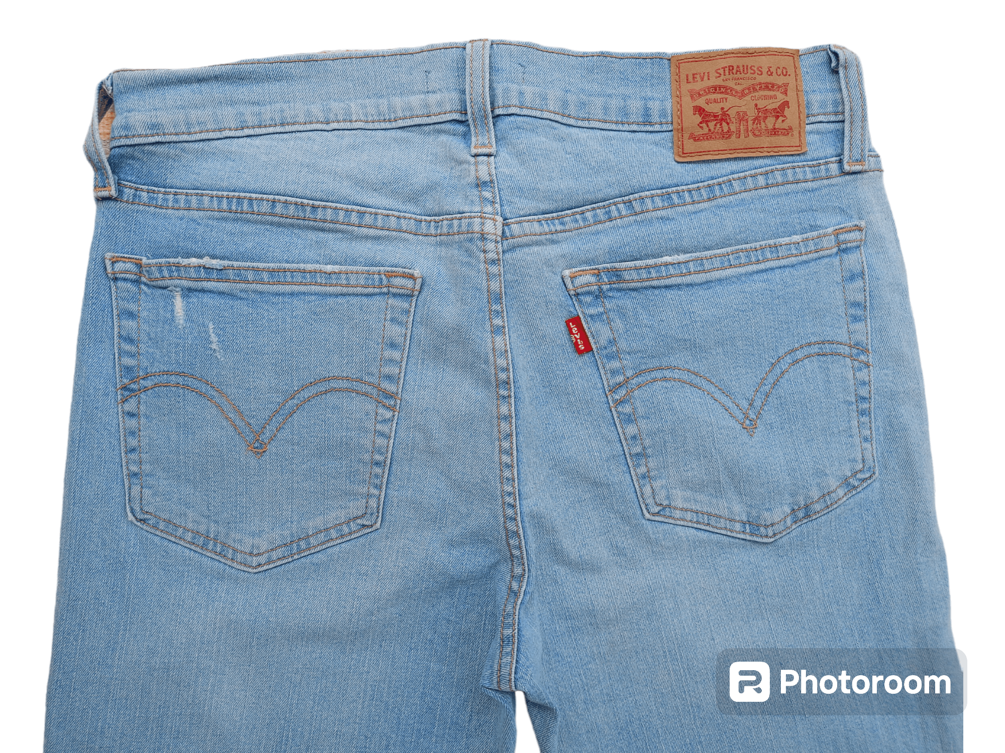 Levi's Levi's Borrowed from The Boys Light Blue Distressed Denim Size 30" / US 8 / IT 44 - 14 Thumbnail
