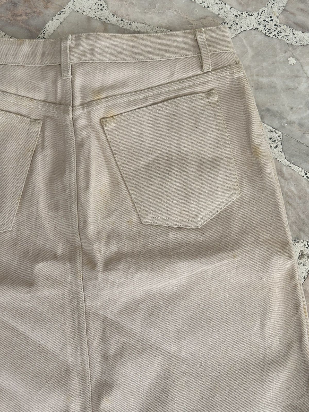 A.P.C. A.P.C Vintage Midi White Skirt Size 30" / US 8 / IT 44 - 9 Thumbnail