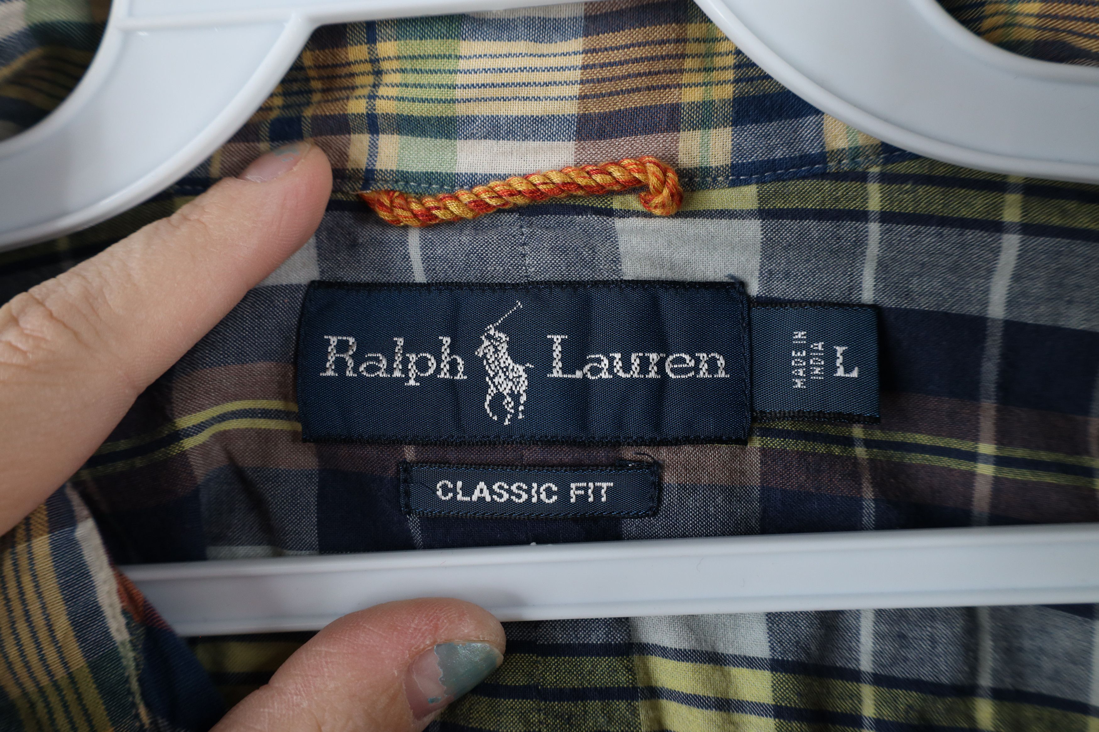 Polo Ralph Lauren Vintage 90s Ralph Lauren Rainbow Plaid Button Down Shirt Size US L / EU 52-54 / 3 - 3 Thumbnail