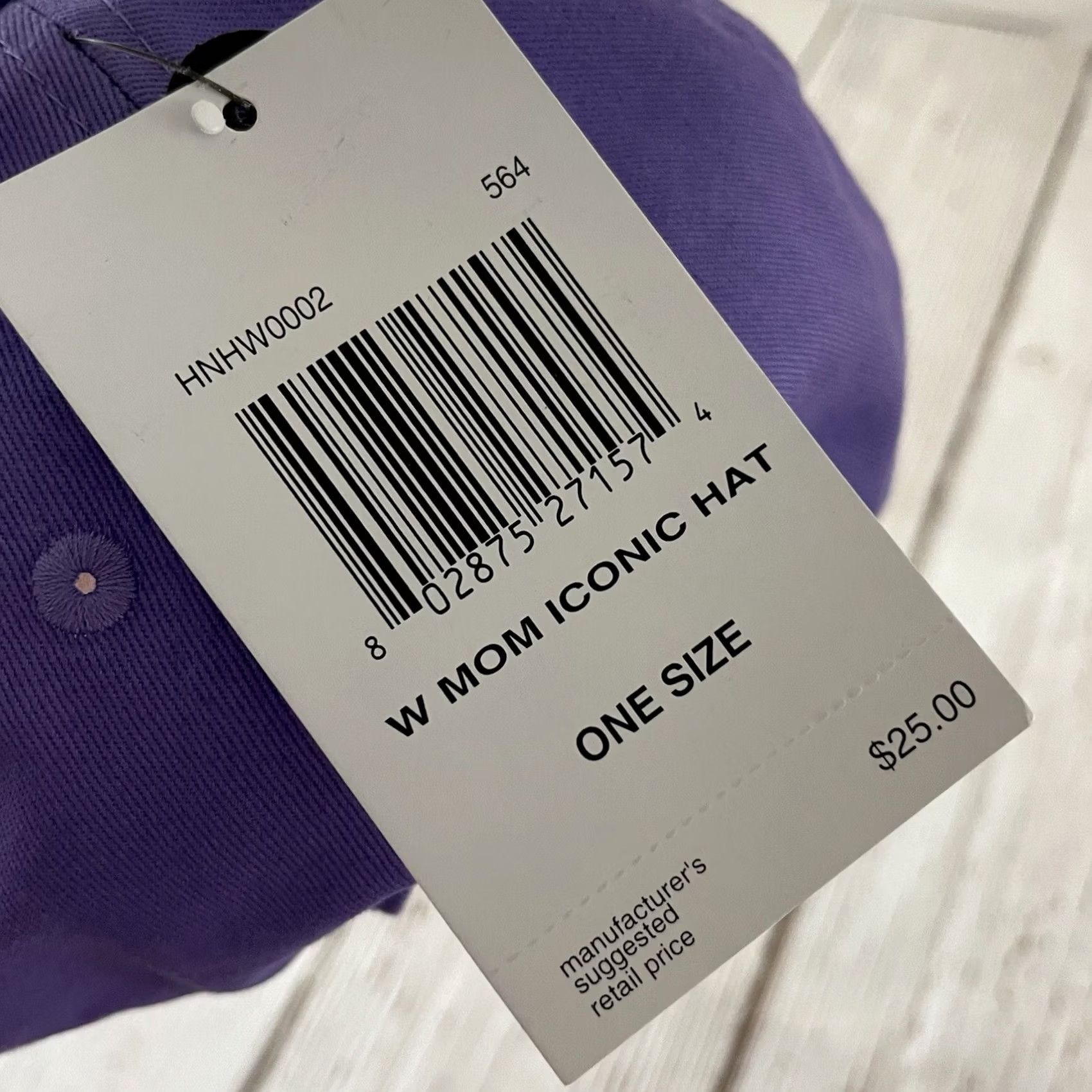Hurley Hurley Women's Hat Mom Iconic Snap Back Purple Adjustable Size ONE SIZE - 2 Thumbnail
