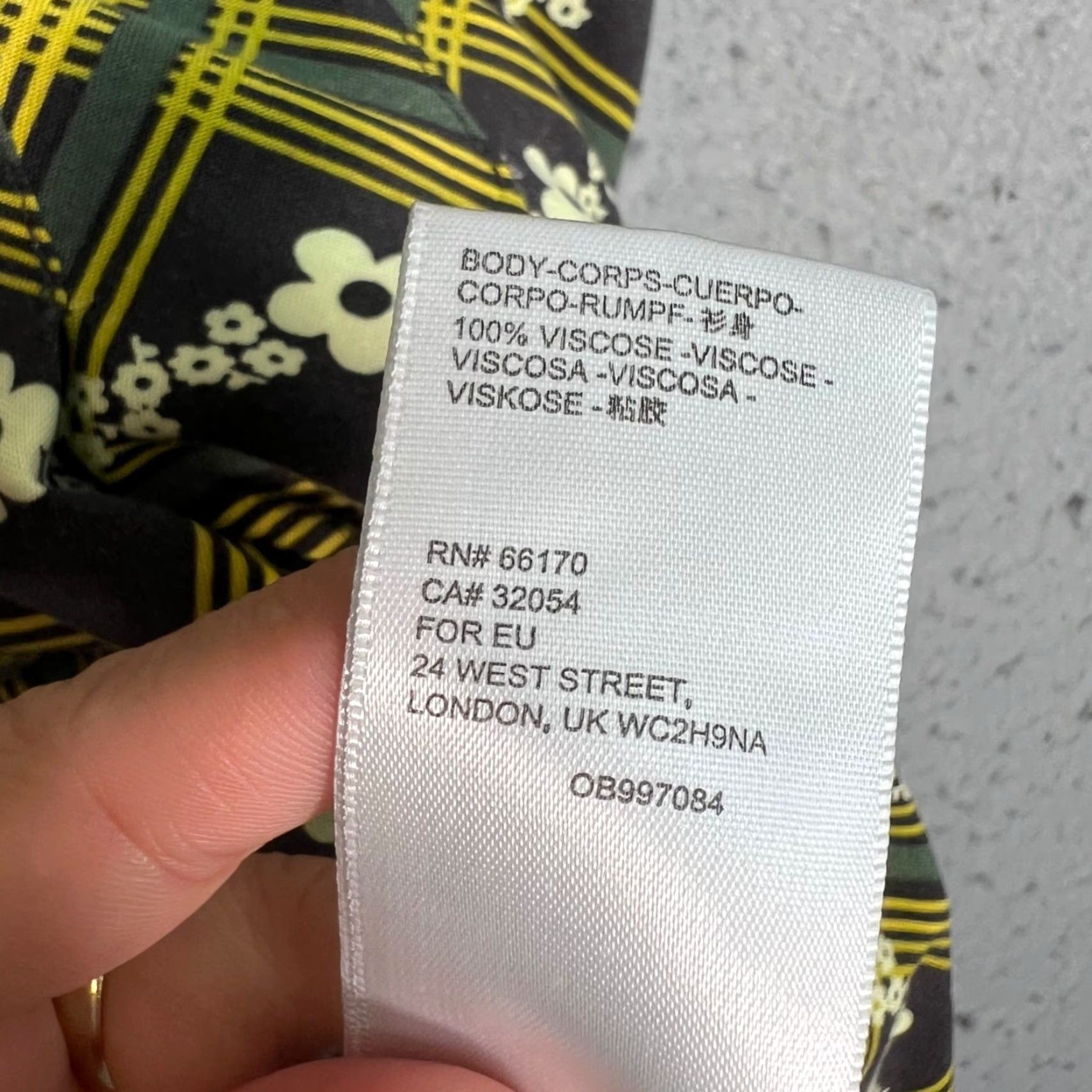 Urban Outfitters VINTAGE Urban Outfitters Womens Small Pleated Skirt Black & Yellow Floral Plaid Viscose Size 28" / US 6 / IT 42 - 5 Thumbnail