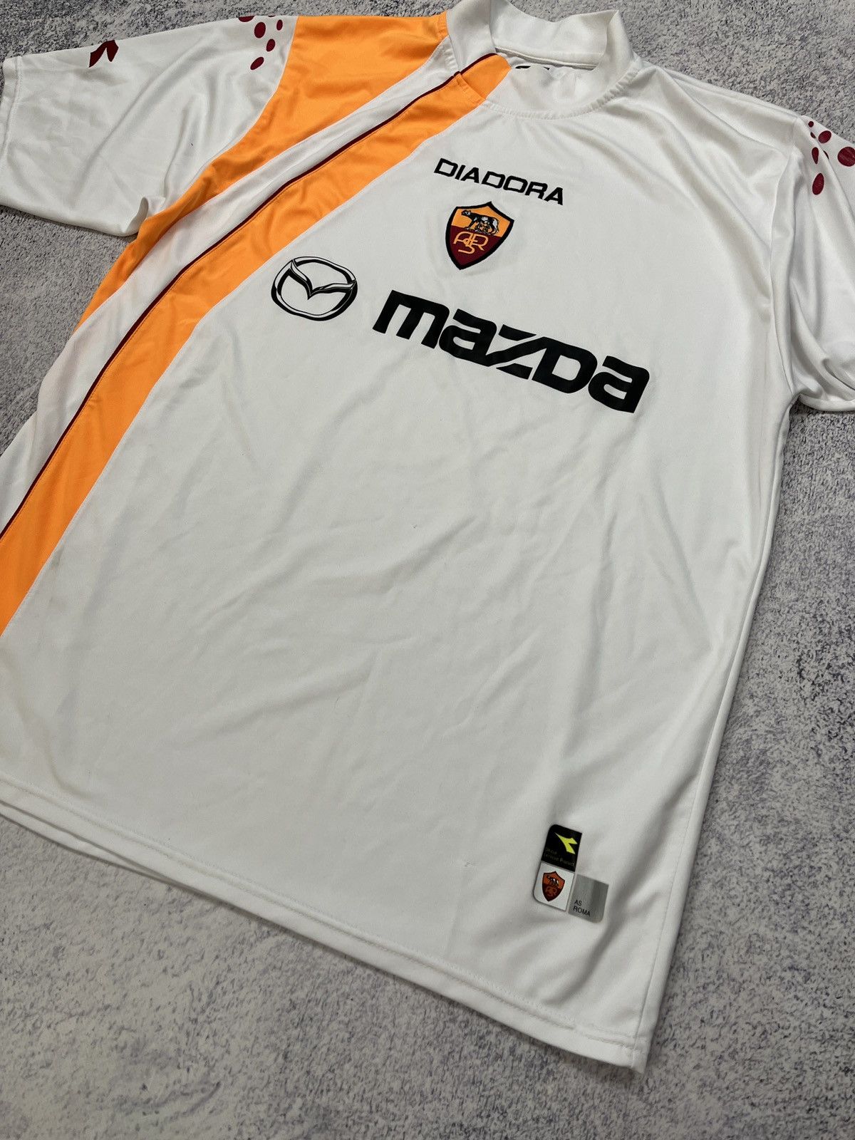 Diadora × Vintage Diadora As Roma Away Football Shirt 2004/05 Soccer Jersey Size US XL / EU 56 / 4 - 4 Thumbnail