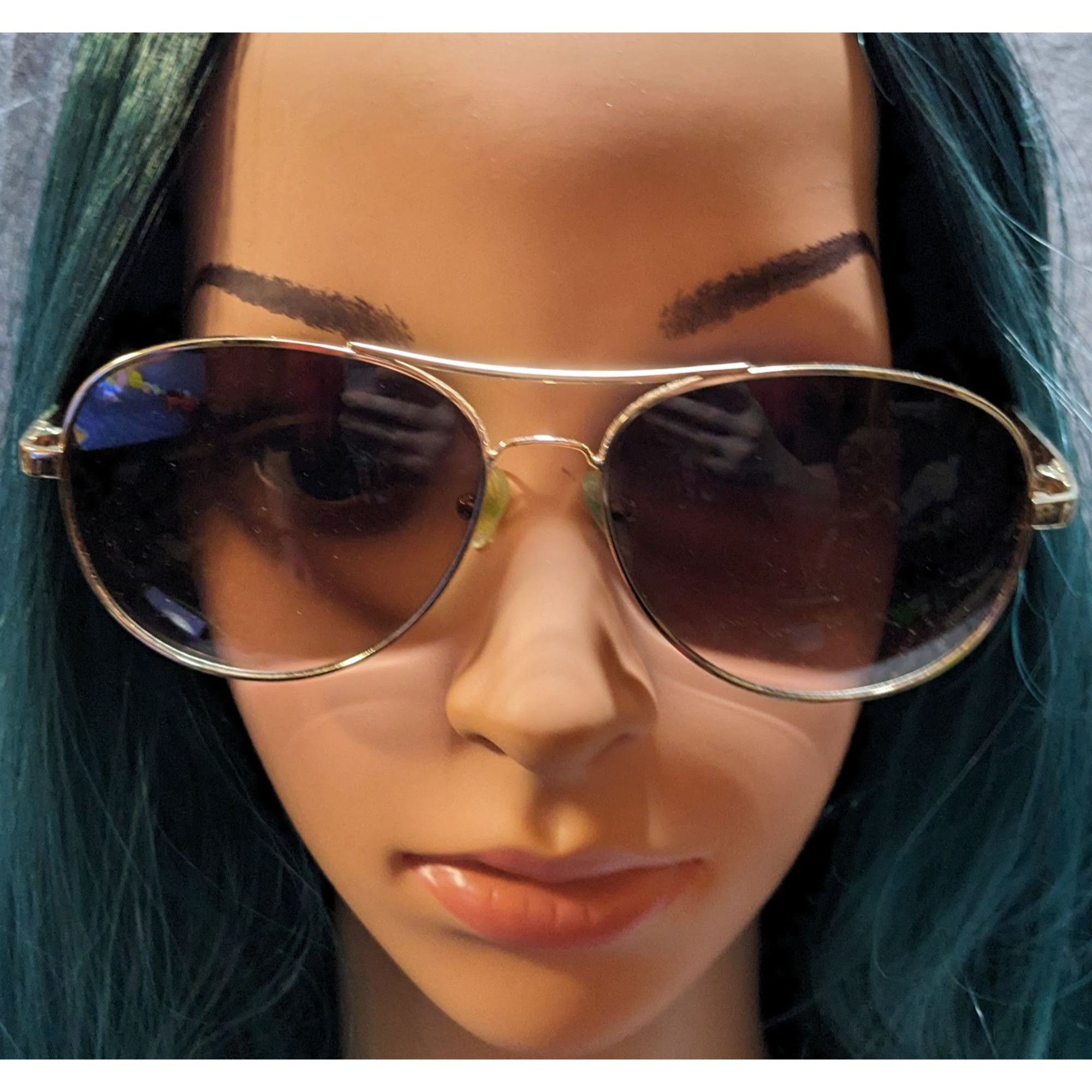 Guess Guess GF0295 Gold Tortoise Aviator Sunglasses Size ONE SIZE - 9 Thumbnail