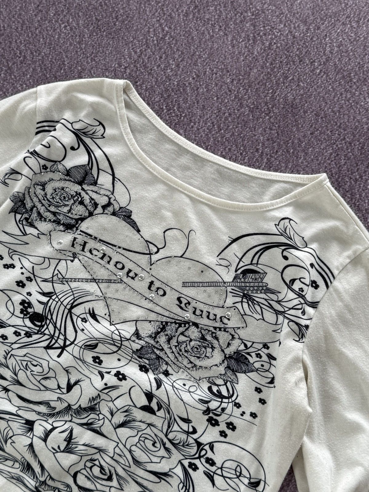 Hysteric Glamour Vintage Y2K Aesthetic Gothic 00s Long Sleeve T-Shirt Size M / US 6-8 / IT 42-44 - 6 Thumbnail