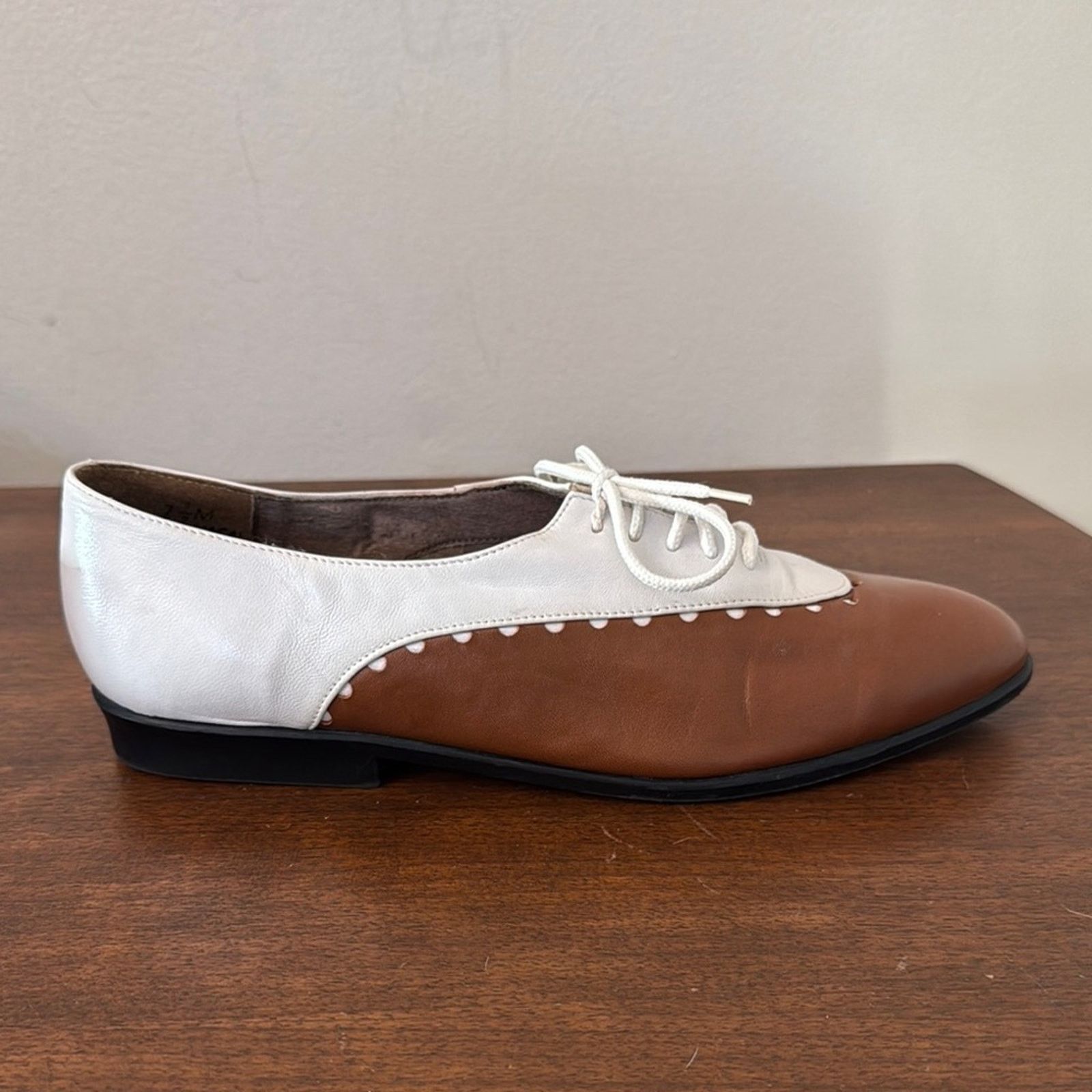 Vintage Vintage 80s Vittorio Ricci Leather Shoes Size 7.5 Size US 7.5 / IT 37.5 - 6 Thumbnail