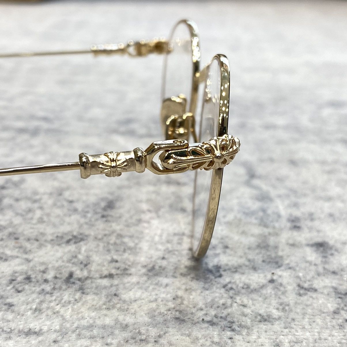 Chrome Hearts CHROME HEARTS BUBBA MATTE BLACK/GOLD PLATED-PLASTIC Size ONE SIZE - 4 Thumbnail
