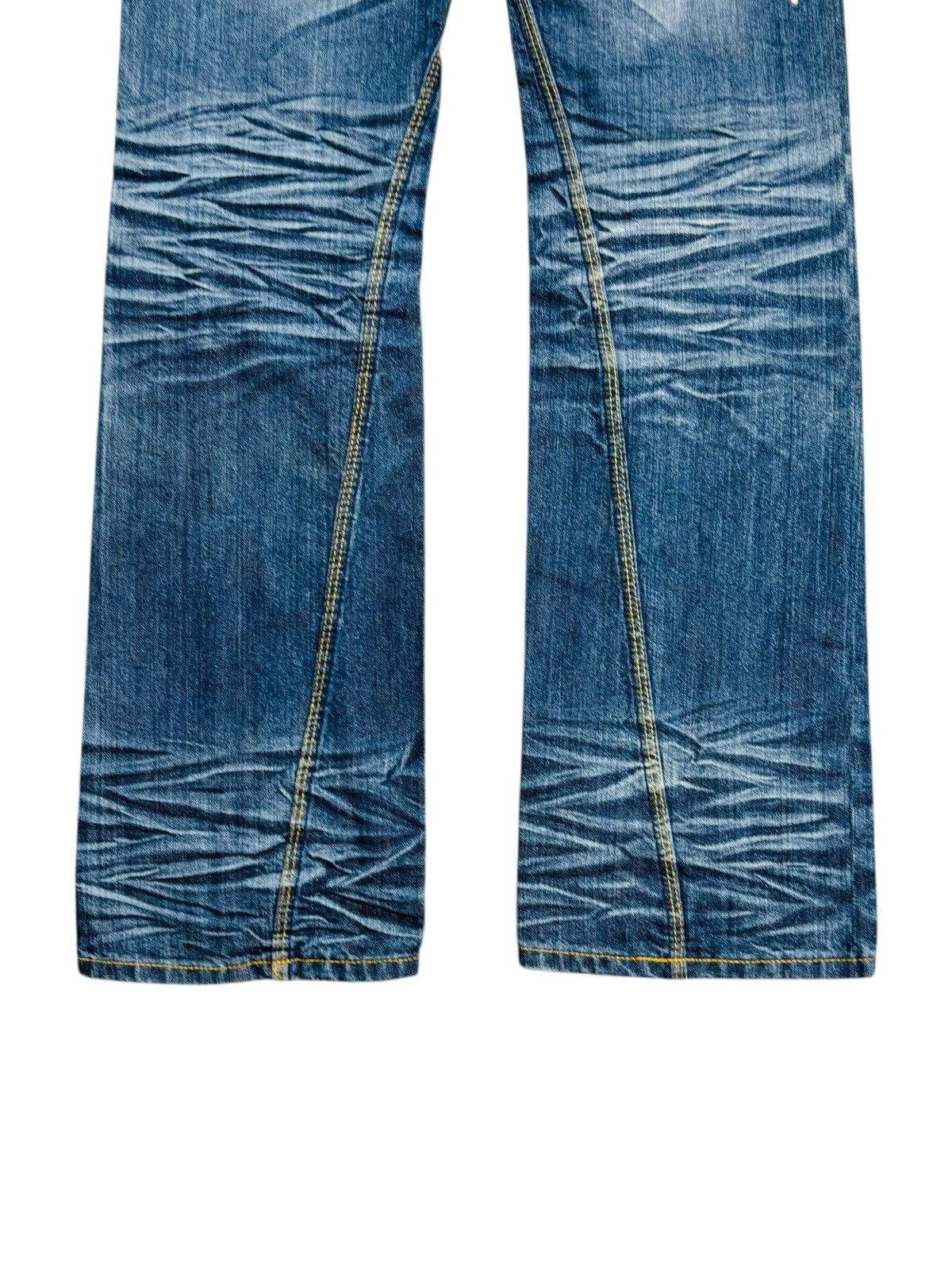 Isamu Katayama Backlash 2000s Hideway Nicole - Flared Whisker Denim Pants Size US 29 - 4 Thumbnail