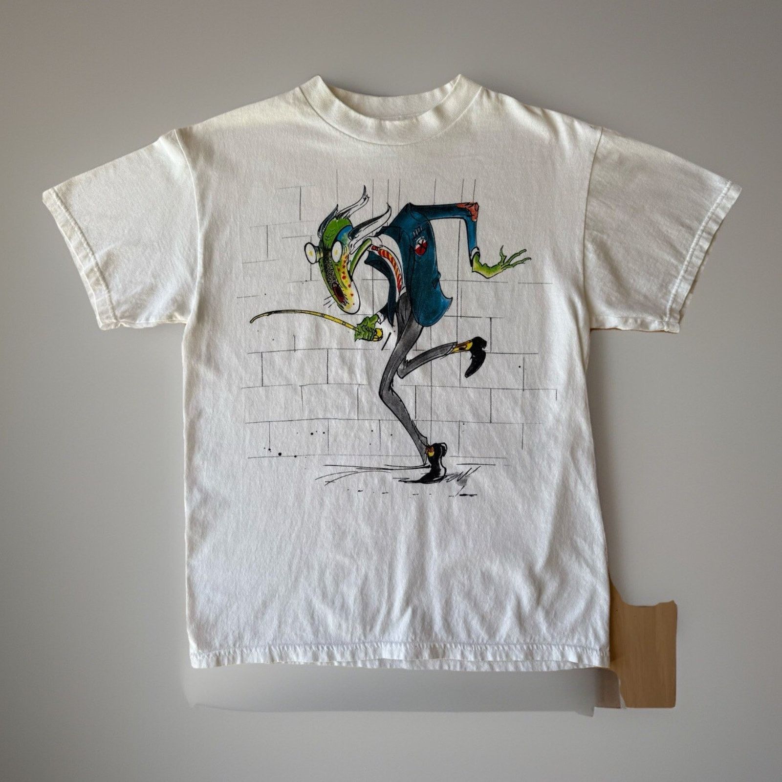 Alstyle × Band Tees Pink Floyd Gerald Scarfe The Wall Shirt Medium White Y2K Size US M / EU 48-50 / 2 - 1 Thumbnail