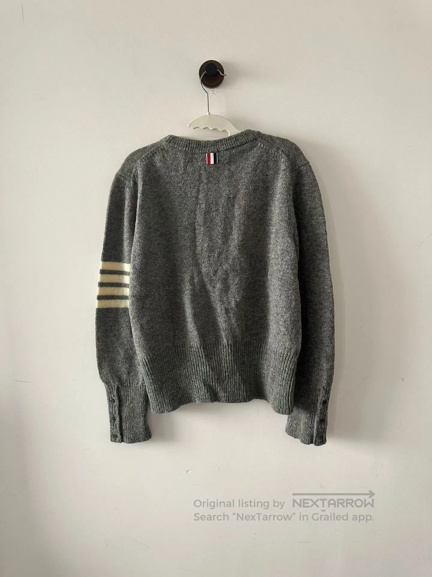 Thom Browne Thom Browne Grey Sweater| Size US L / EU 52-54 / 3 - 2 Thumbnail