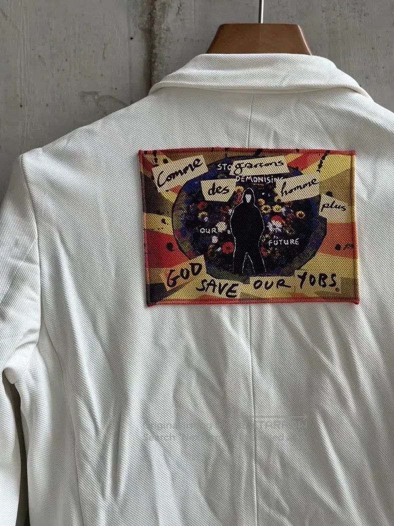 Comme des Garcons Comme Des Garcons Tear-away Zipper Slogan Wool Blazer, Siz Size US S / EU 44-46 / 1 - 3 Thumbnail