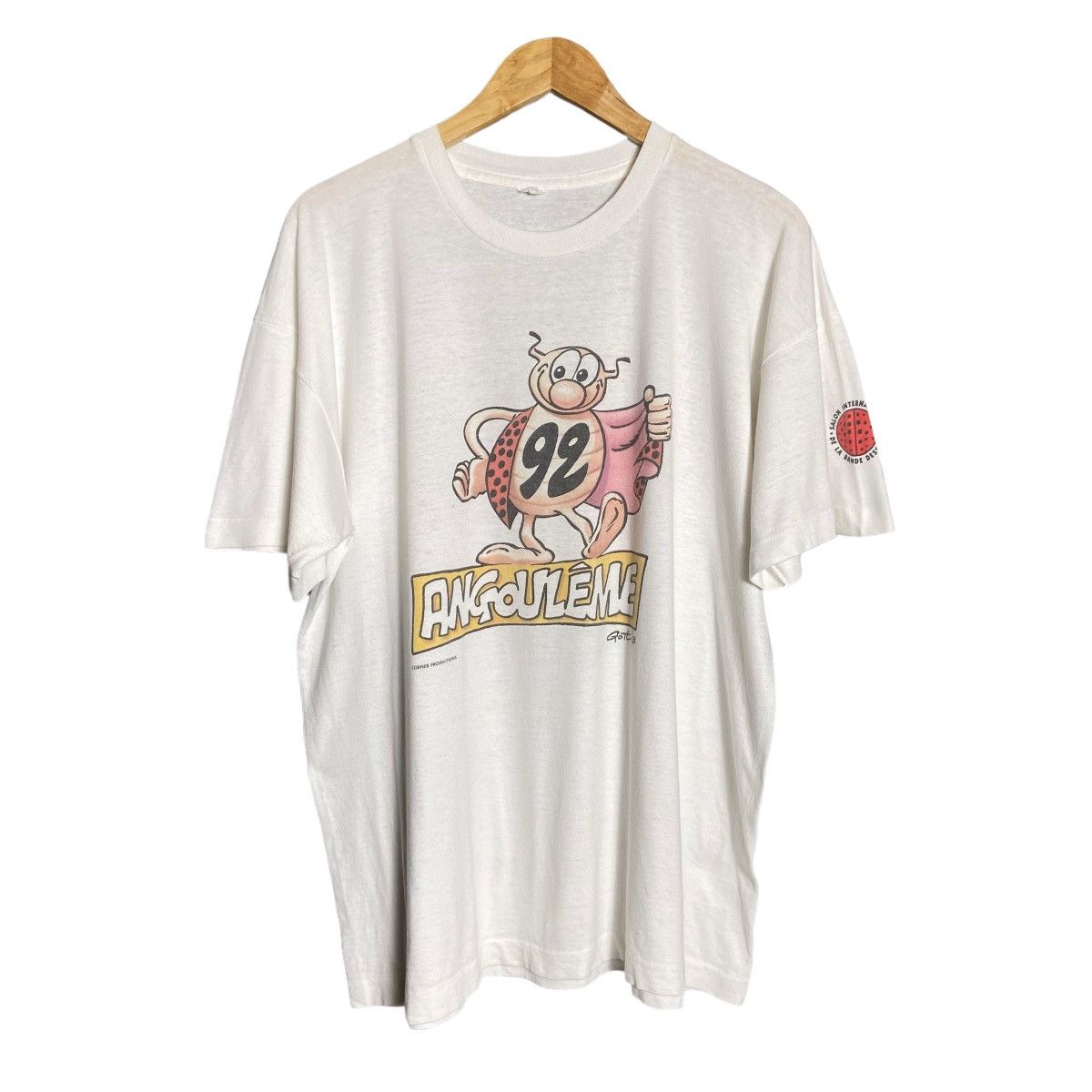 Vintage Vintage 90s Gotlib Bug Comics T-Shirt Size US XL / EU 56 / 4 - 2 Thumbnail
